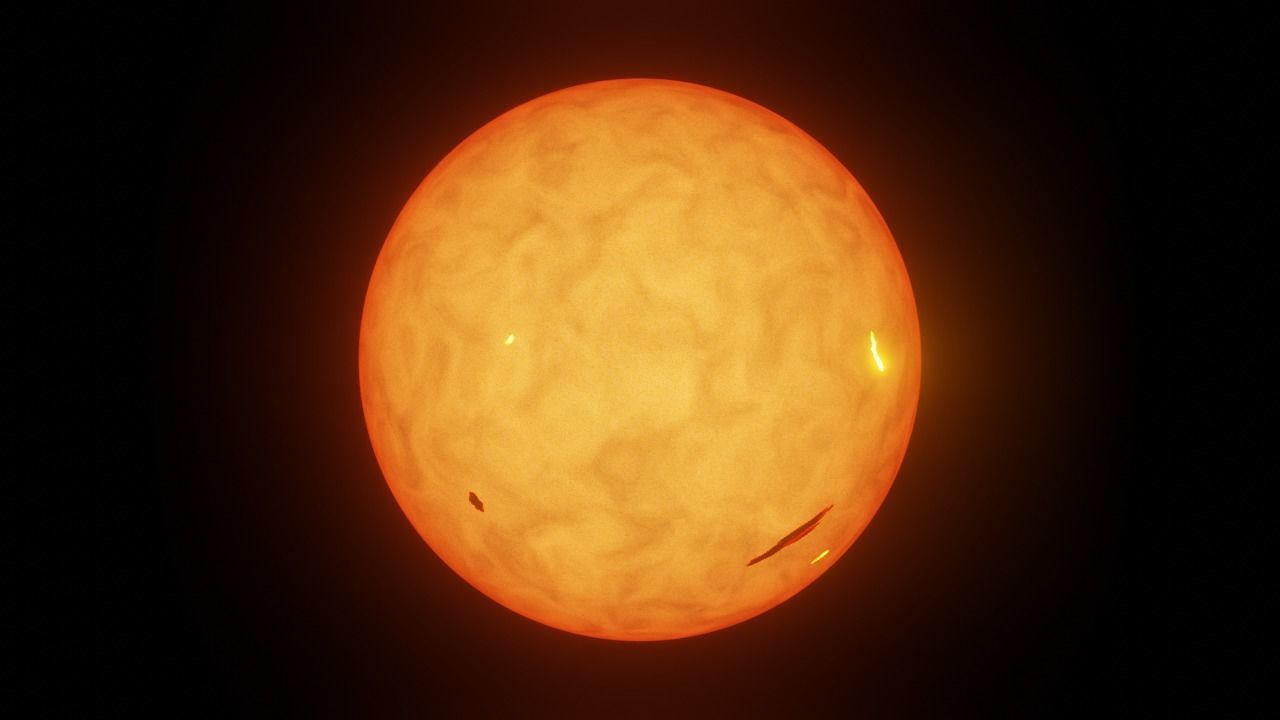 A procedural photorealistic sun animation 3D model_2