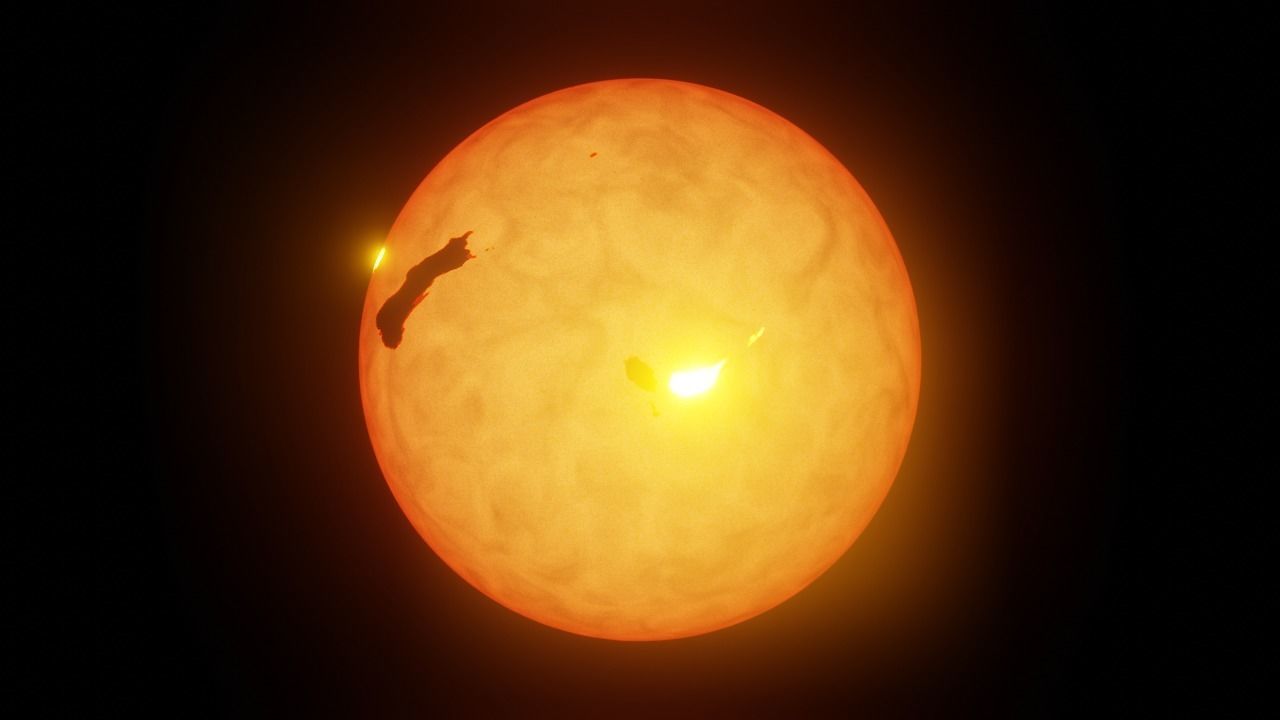 A procedural photorealistic sun animation 3D model_4
