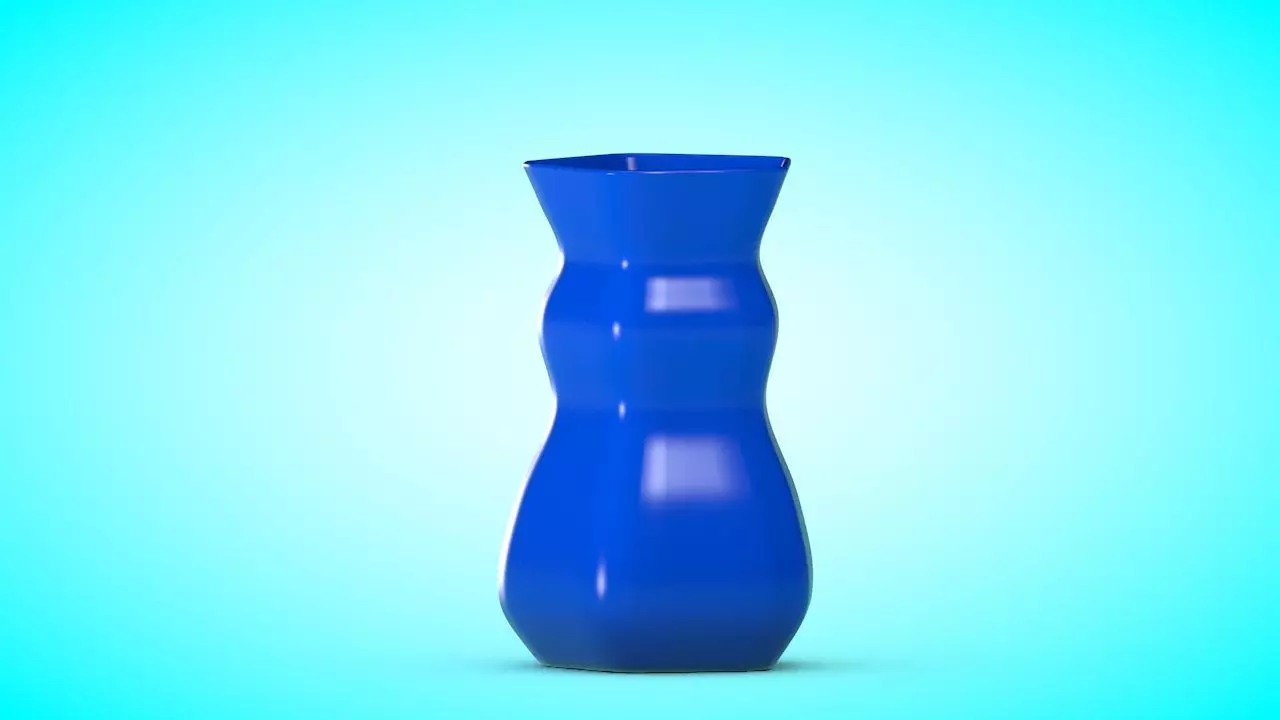 Vase 3 Low-poly 3D model