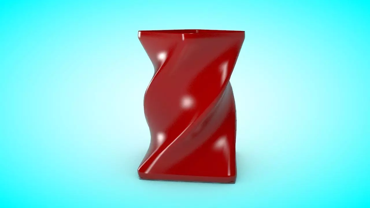 Vase 4 Low-poly 3D model