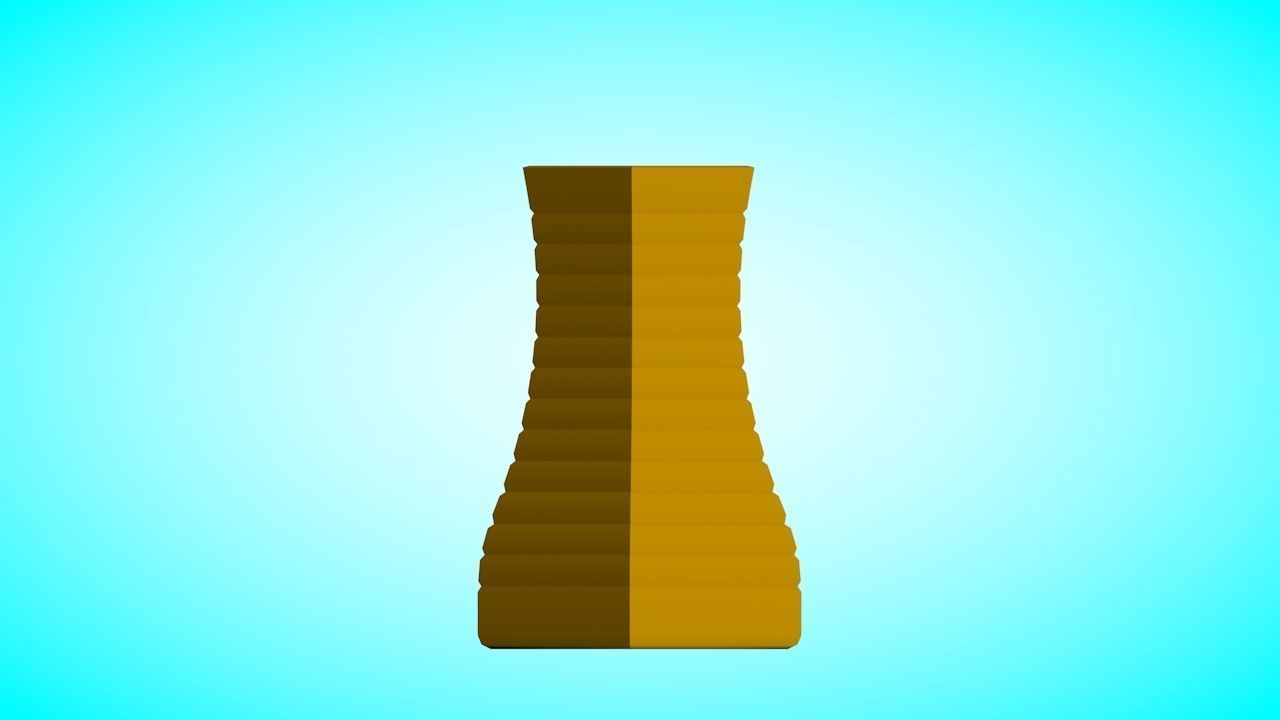 Vase 5 Low-poly 3D model_5