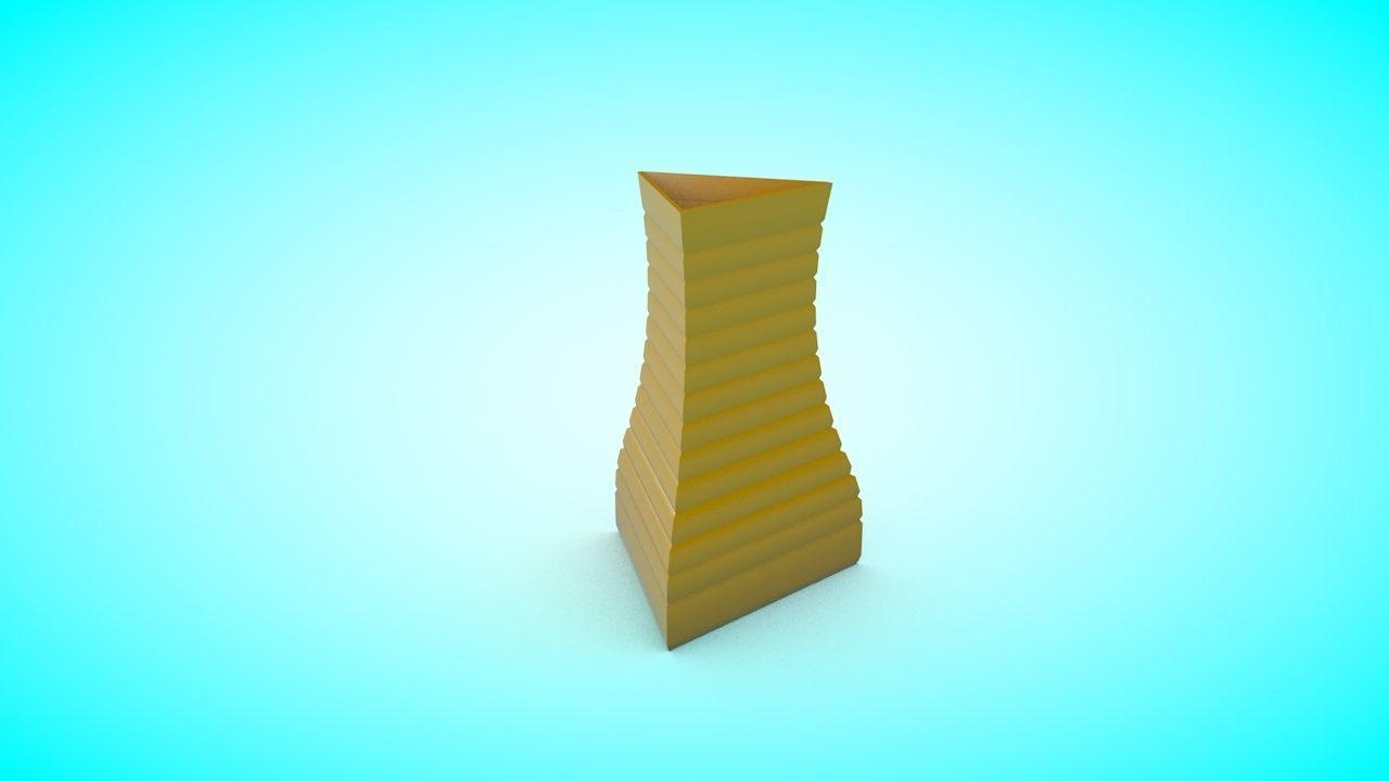Vase 5 Low-poly 3D model_1