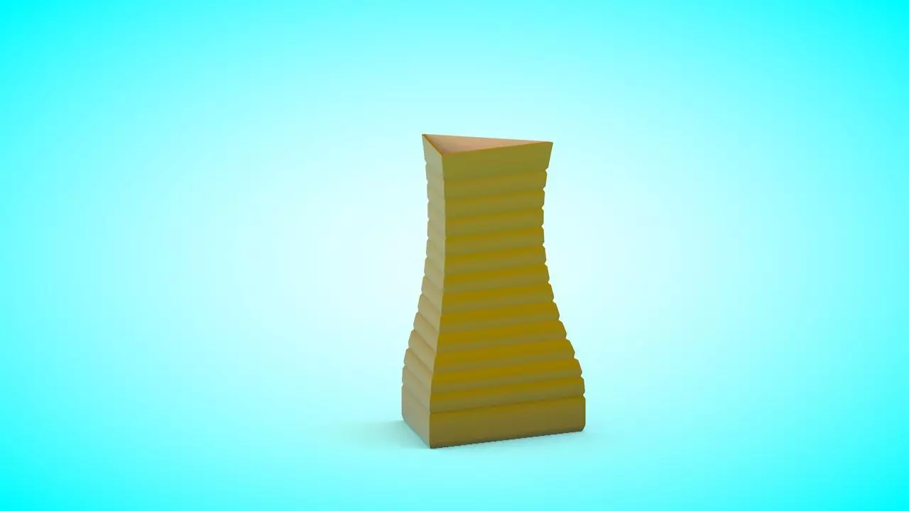 Vase 5 Low-poly 3D model_0