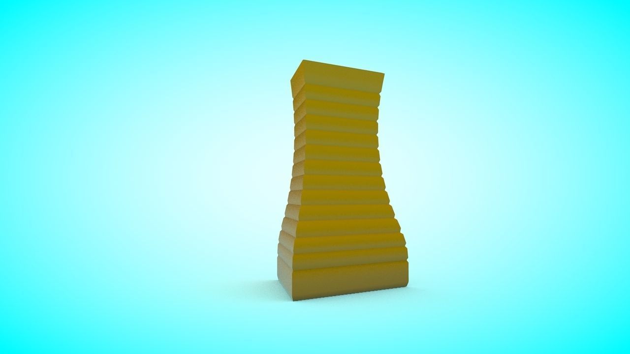 Vase 5 Low-poly 3D model_4