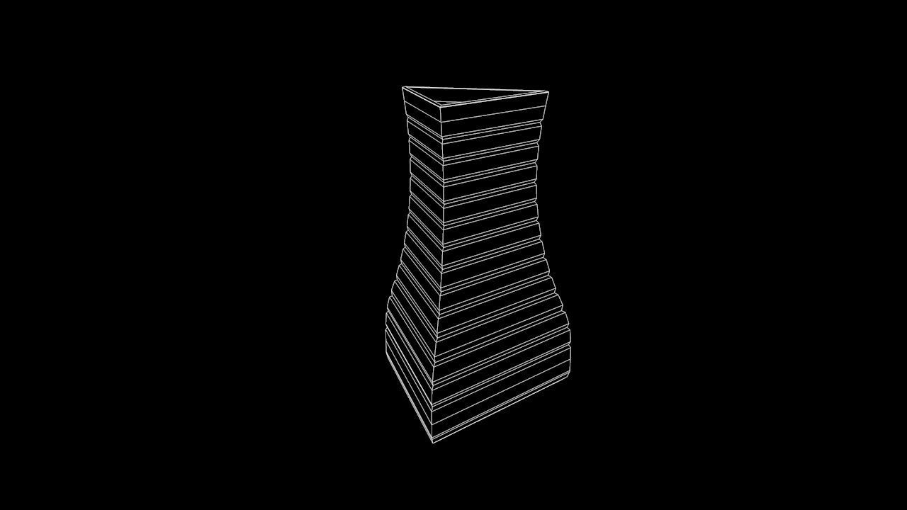 Vase 5 Low-poly 3D model_7