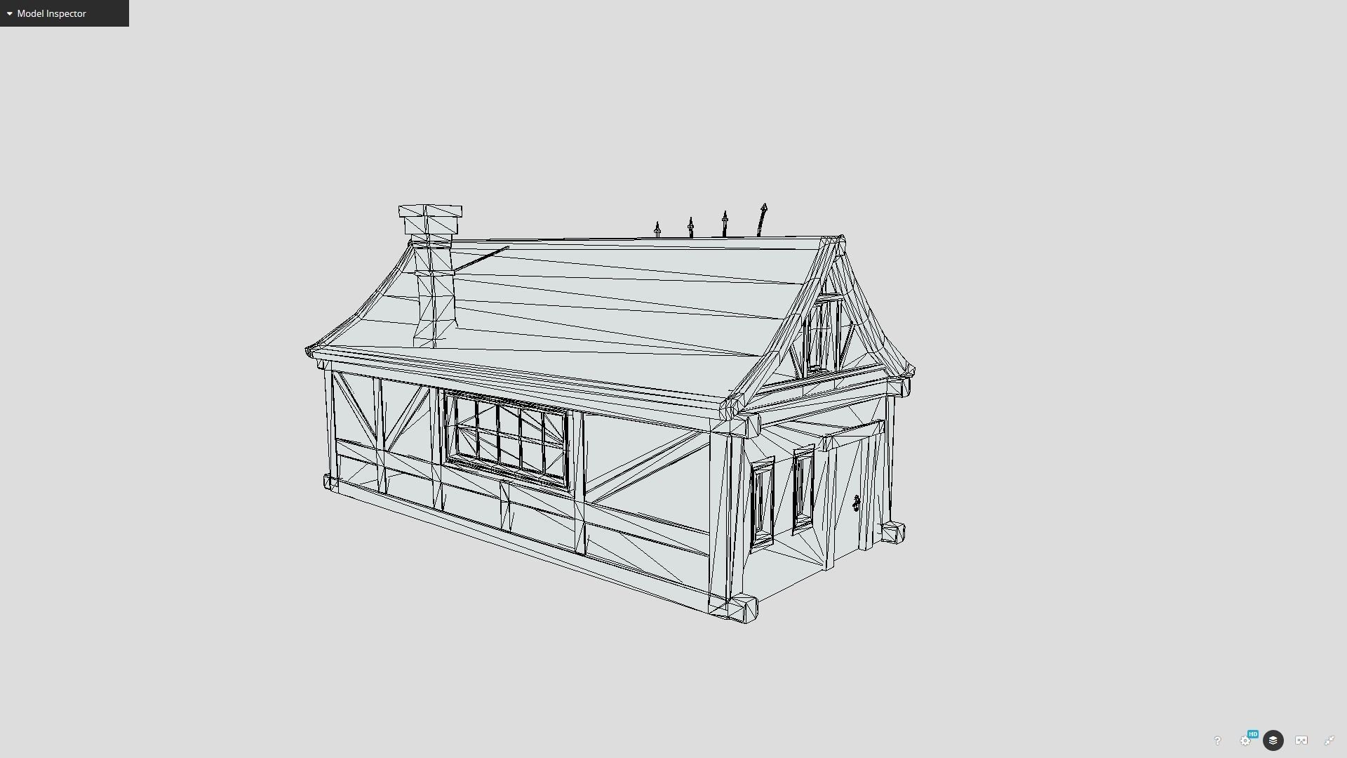 Medieval fantasy house Low-poly 3D model_8