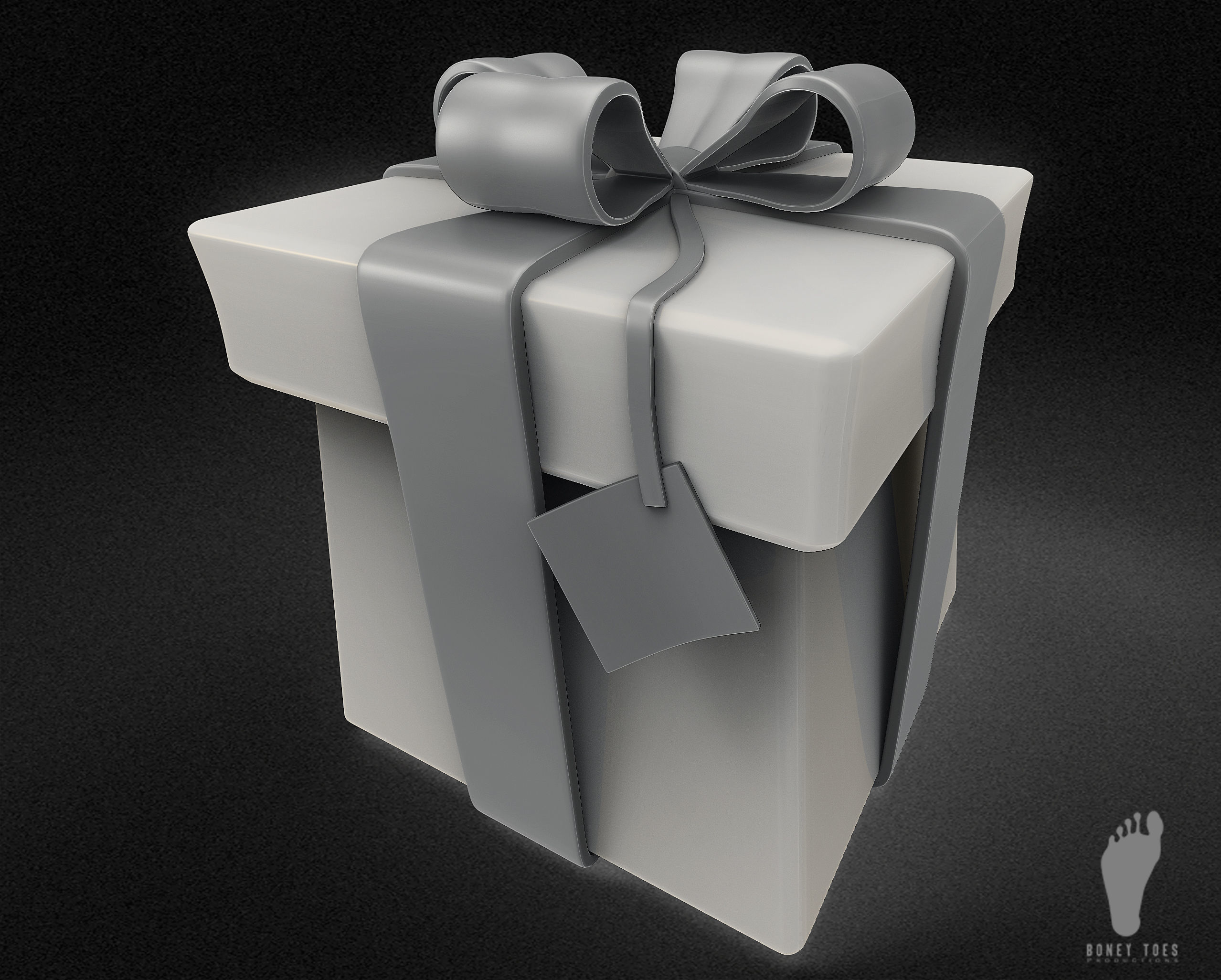3D Birthday Gift Box 3D model_4