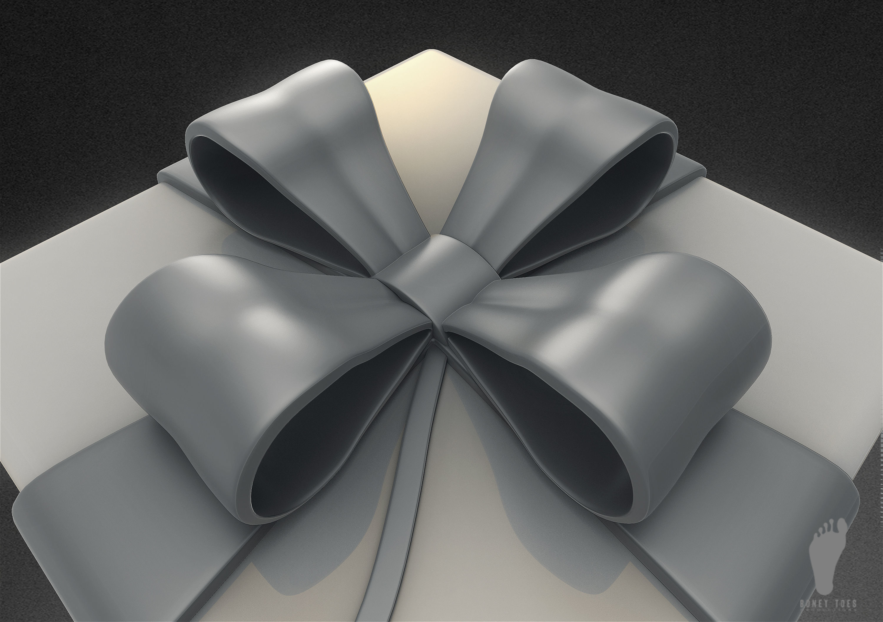 3D Birthday Gift Box 3D model_1