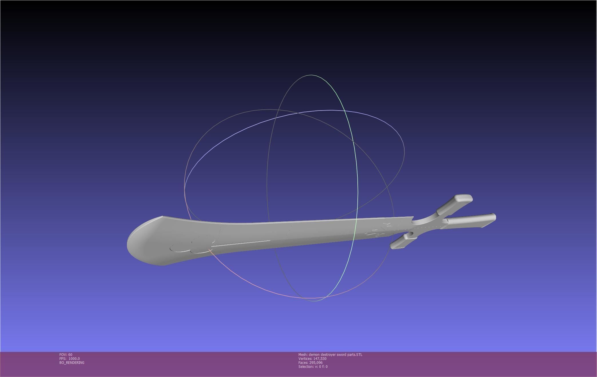 Black Clover Demon Destroyer Sword Printable Assembly 3D print model_71