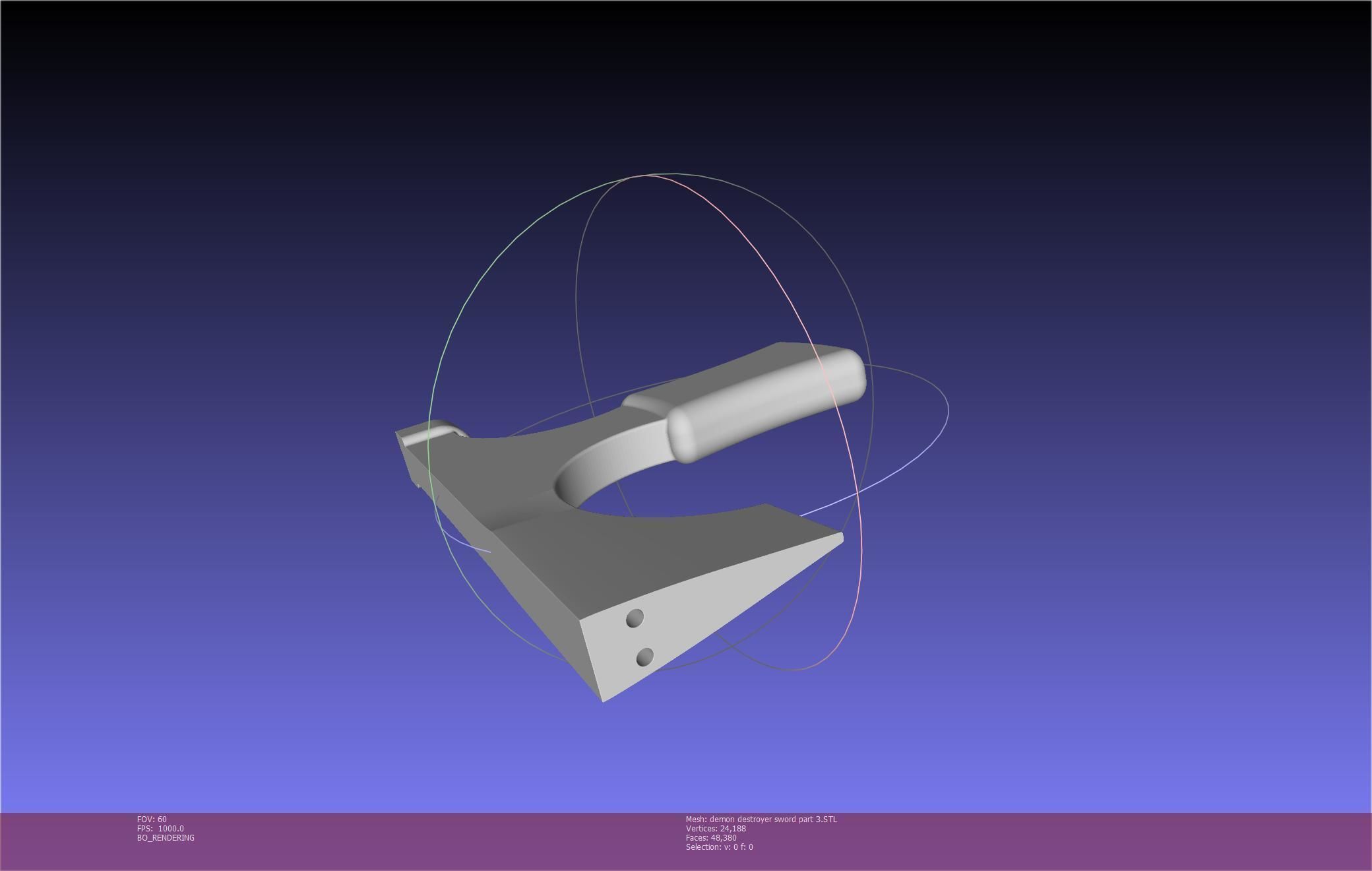 Black Clover Demon Destroyer Sword Printable Assembly 3D print model_90