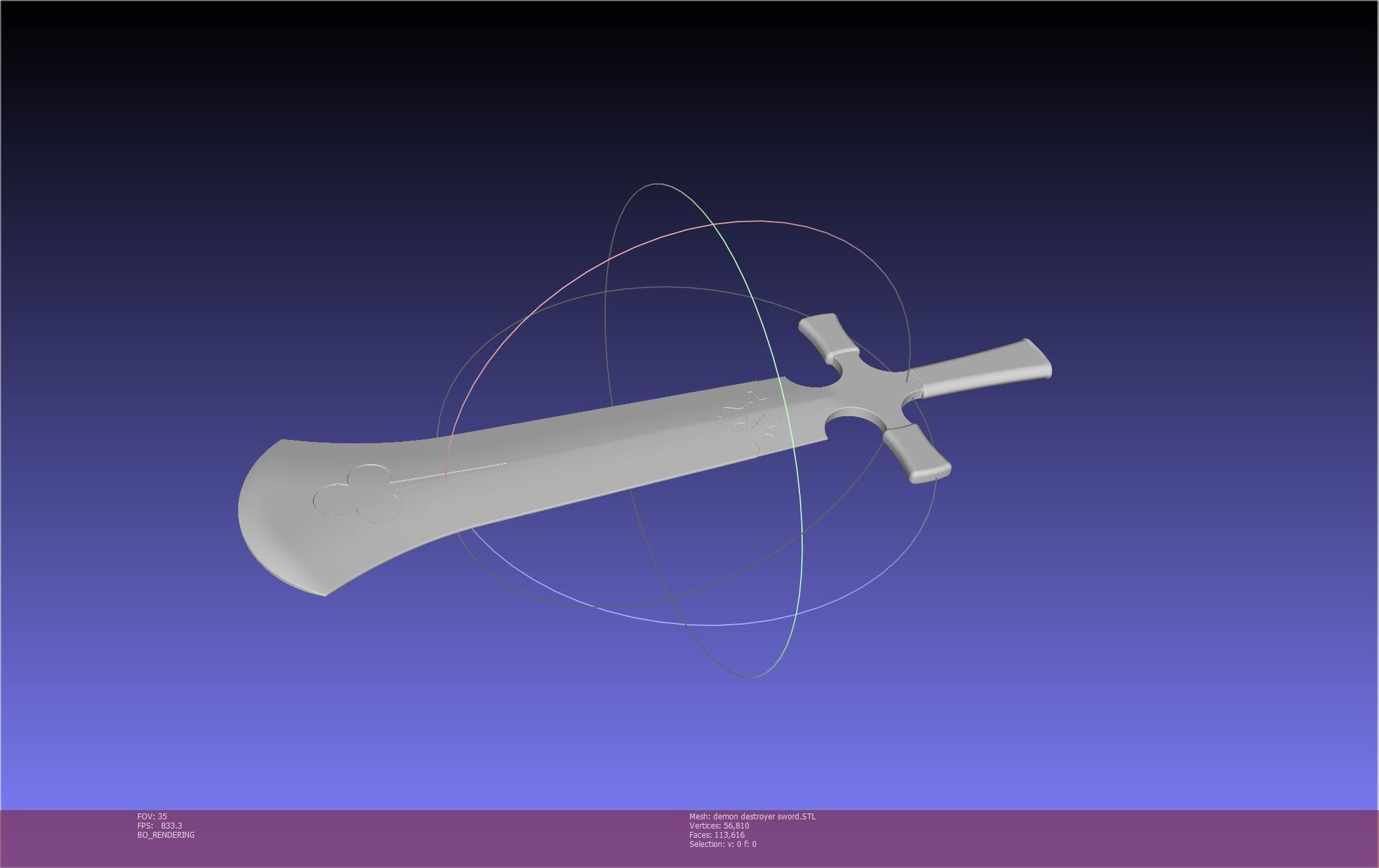 Black Clover Demon Destroyer Sword Printable Assembly 3D print model_56