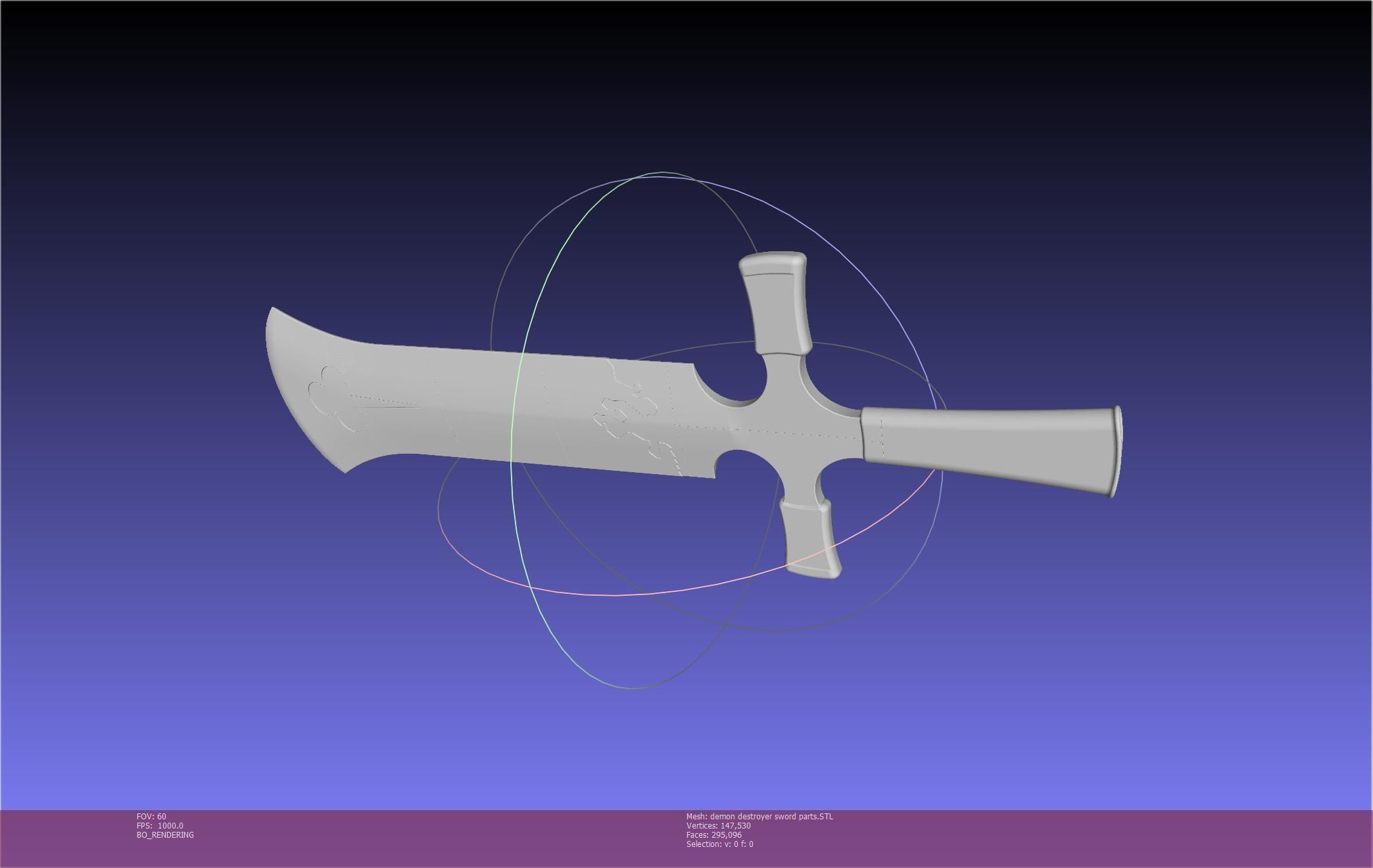 Black Clover Demon Destroyer Sword Printable Assembly 3D print model_73