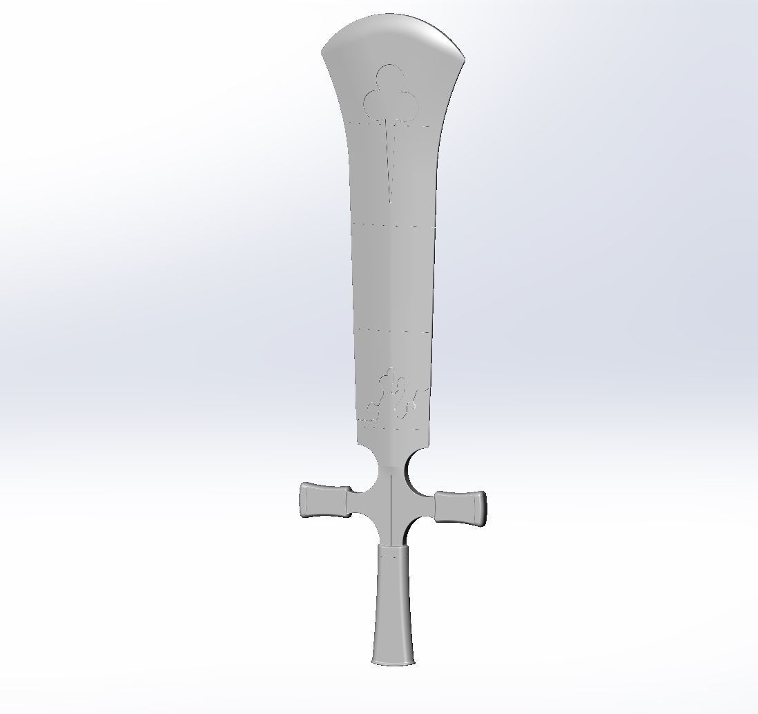 Black Clover Demon Destroyer Sword Printable Assembly 3D print model_8