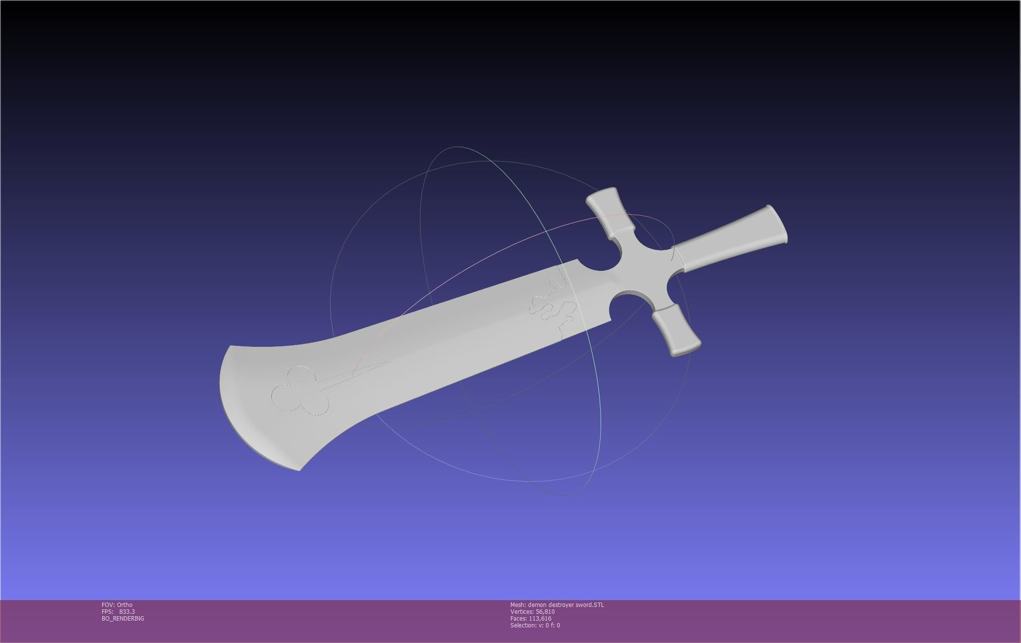 Black Clover Demon Destroyer Sword Printable Assembly 3D print model_55