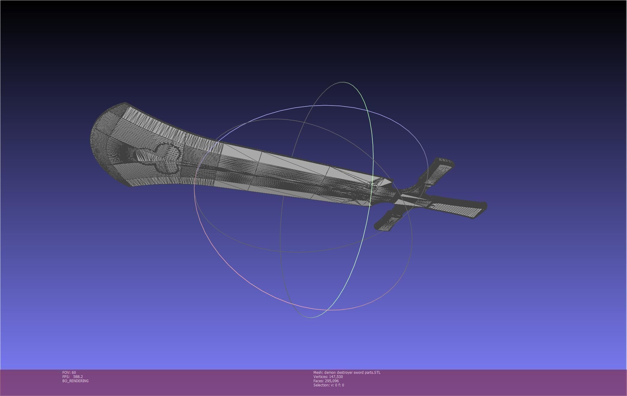 Black Clover Demon Destroyer Sword Printable Assembly 3D print model_61