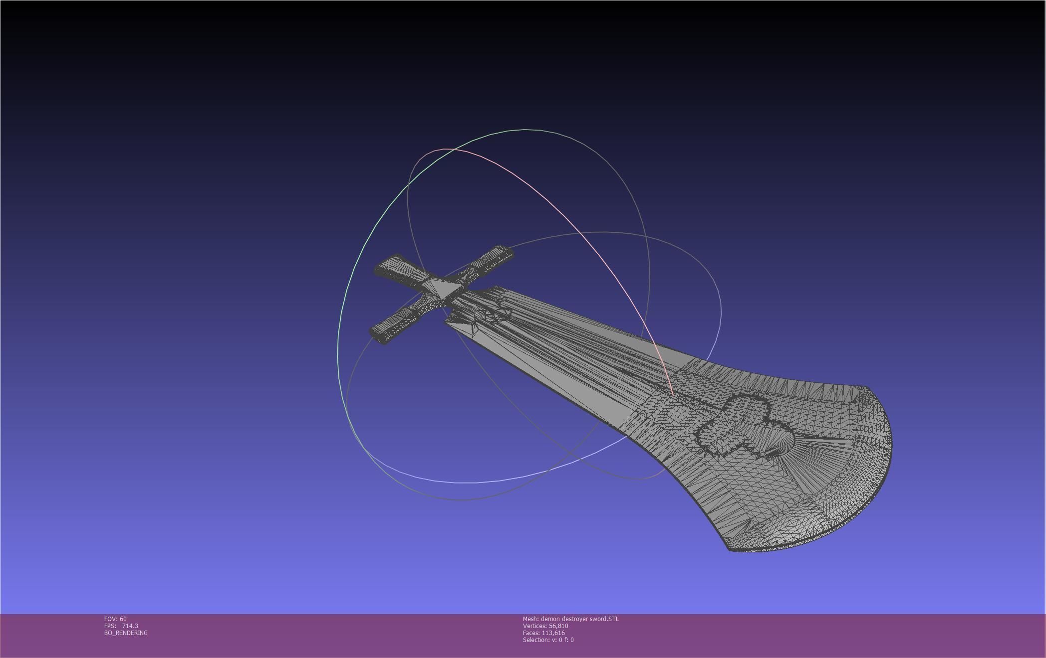 Black Clover Demon Destroyer Sword Printable Assembly 3D print model_13