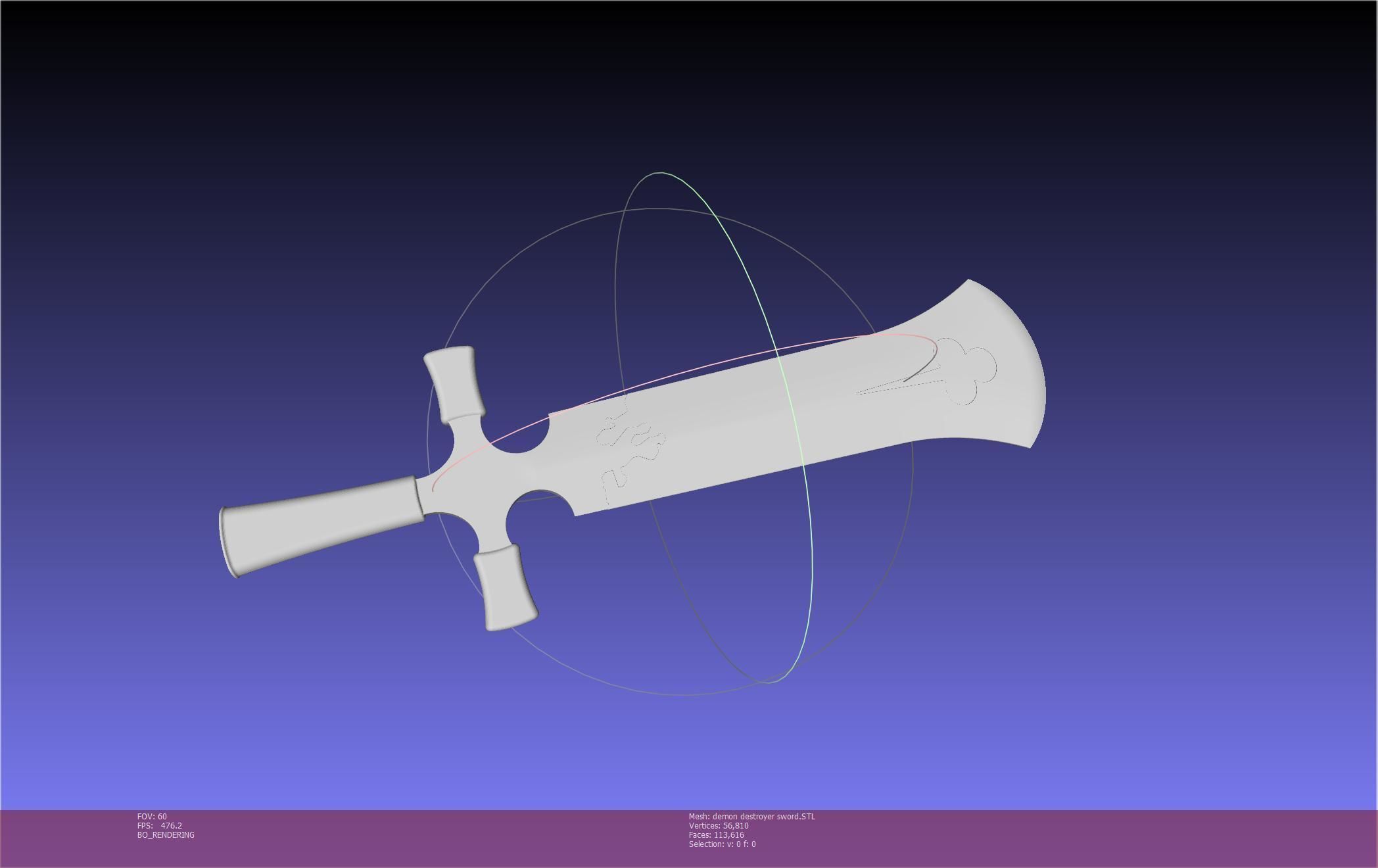Black Clover Demon Destroyer Sword Printable Assembly 3D print model_22