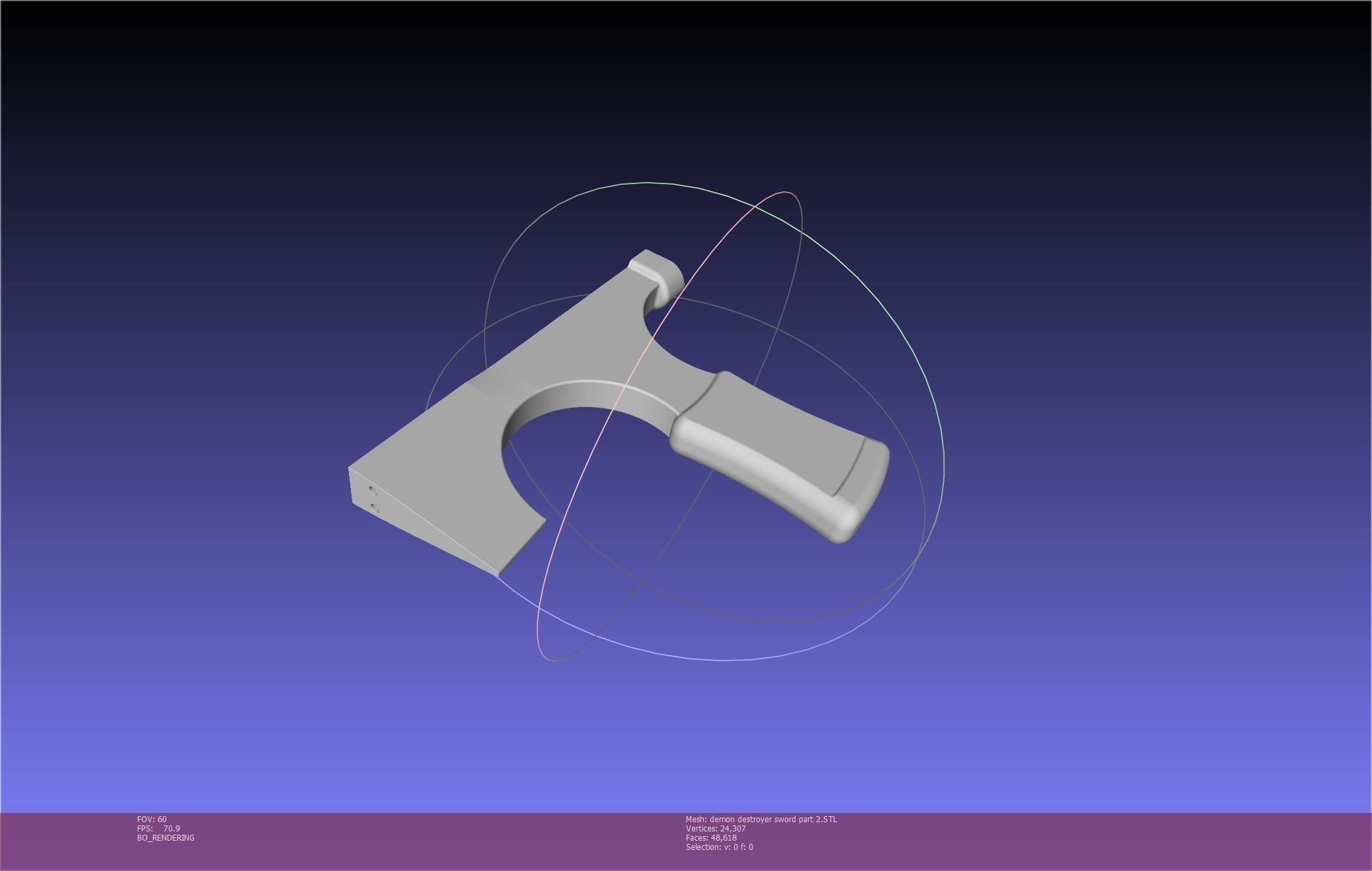 Black Clover Demon Destroyer Sword Printable Assembly 3D print model_6