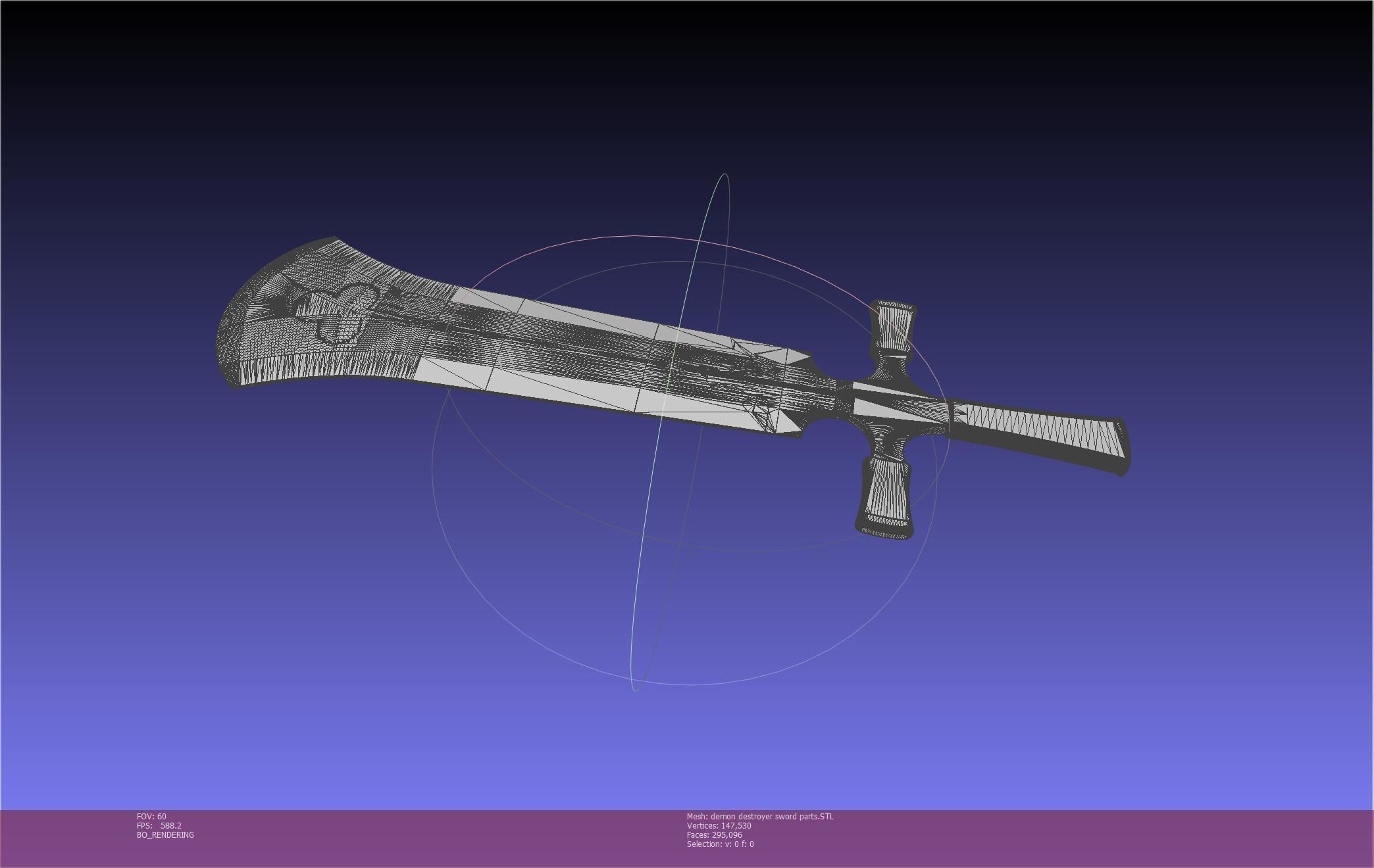 Black Clover Demon Destroyer Sword Printable Assembly 3D print model_63