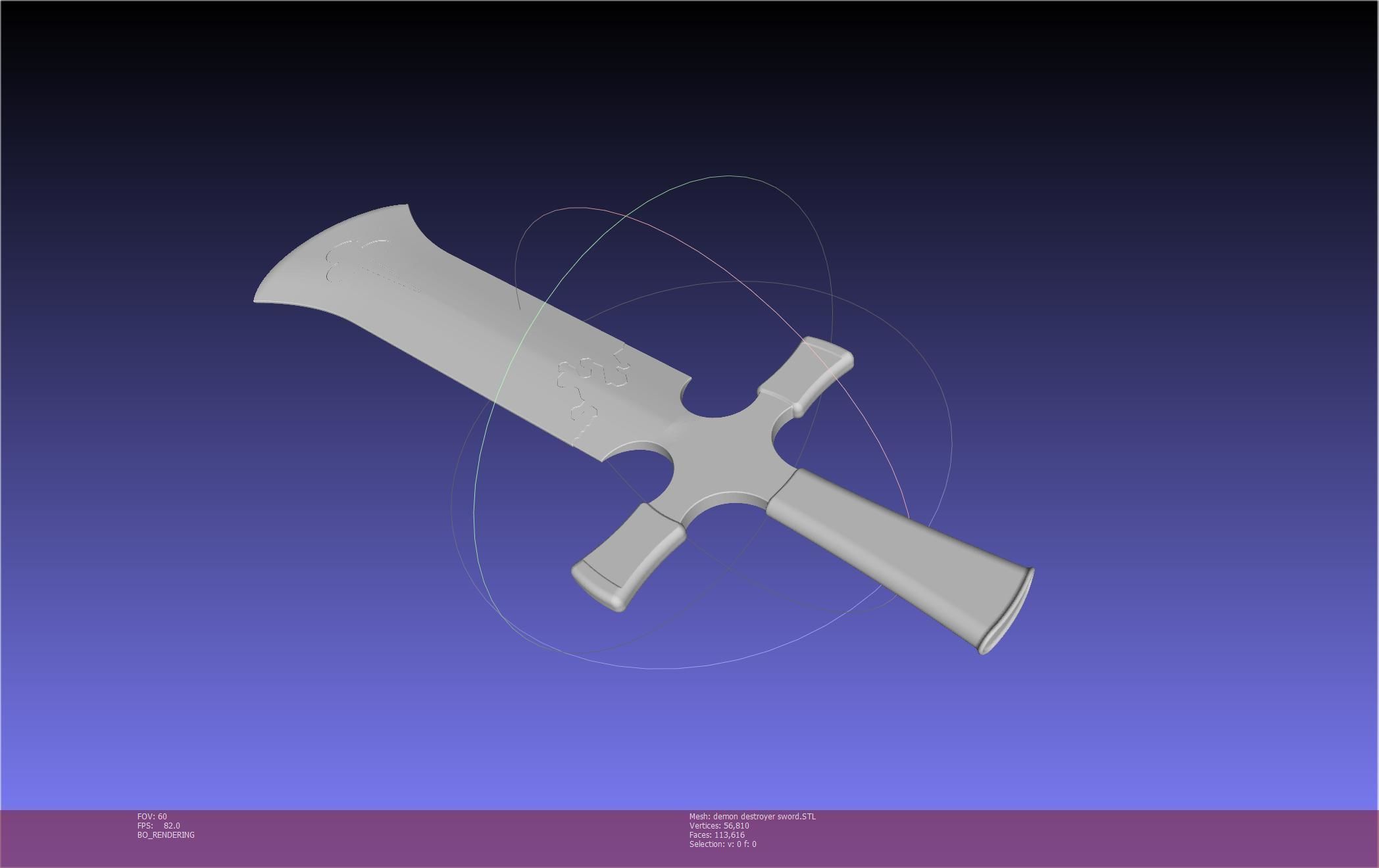 Black Clover Demon Destroyer Sword Printable Assembly 3D print model_133