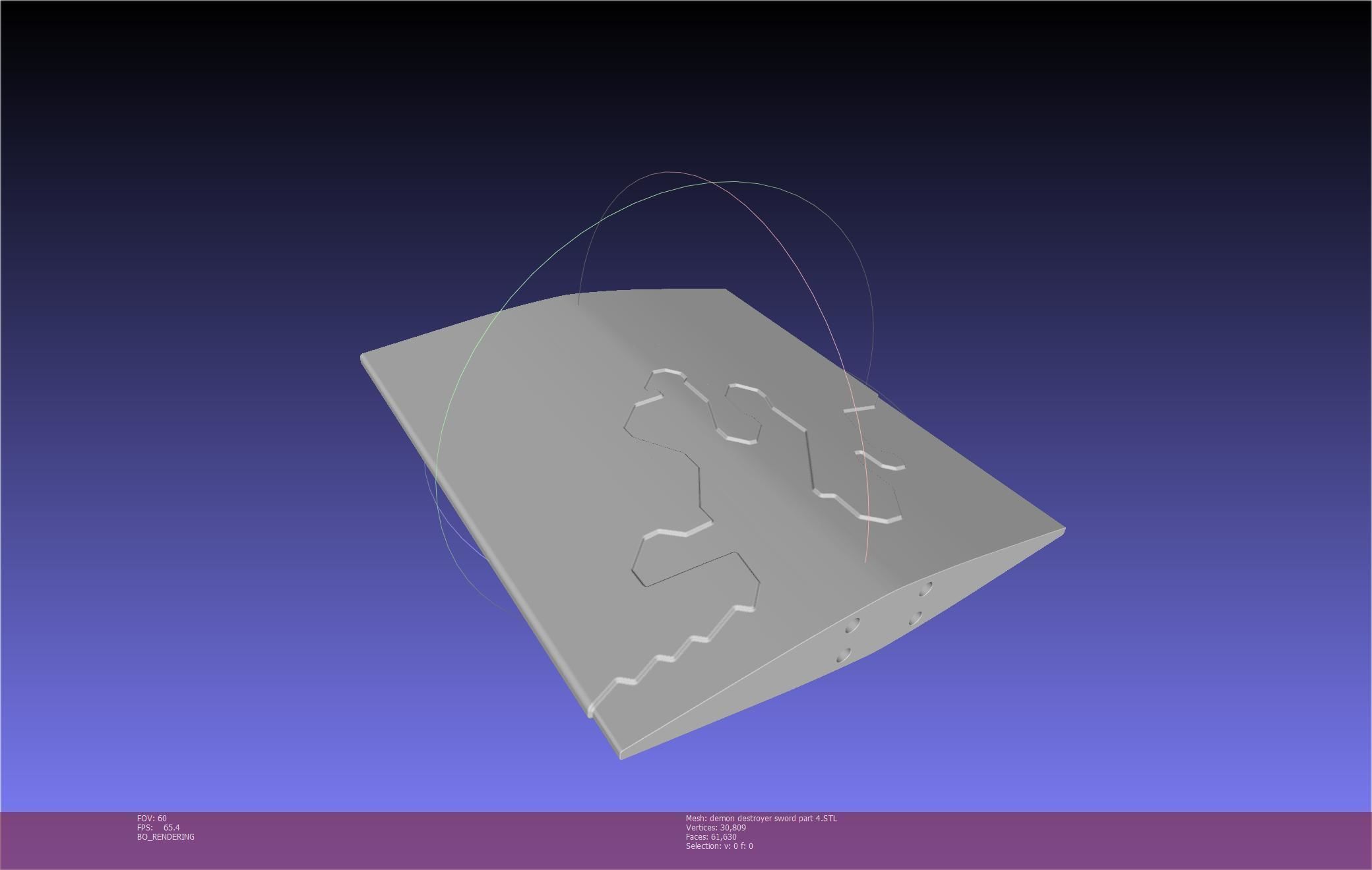 Black Clover Demon Destroyer Sword Printable Assembly 3D print model_99