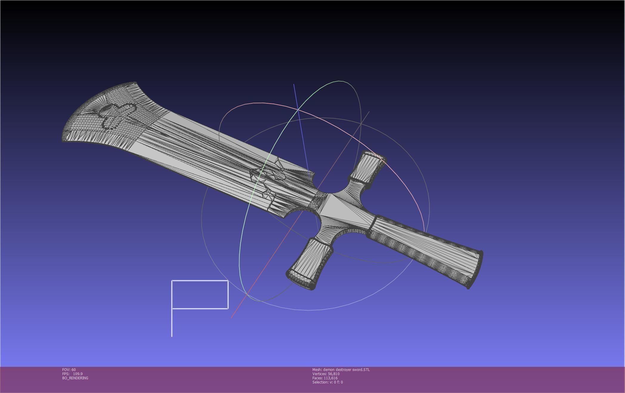 Black Clover Demon Destroyer Sword Printable Assembly 3D print model_137