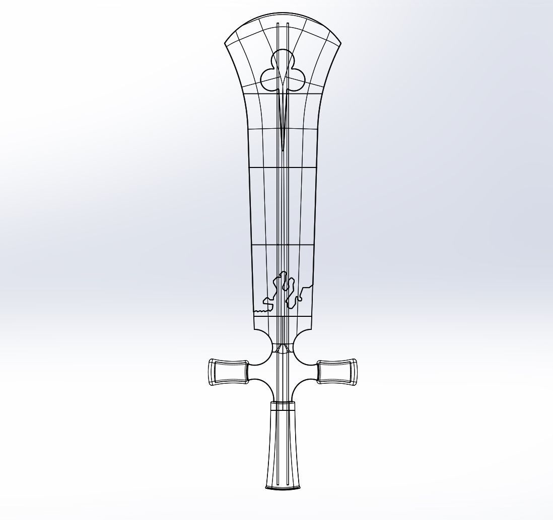 Black Clover Demon Destroyer Sword Printable Assembly 3D print model_1