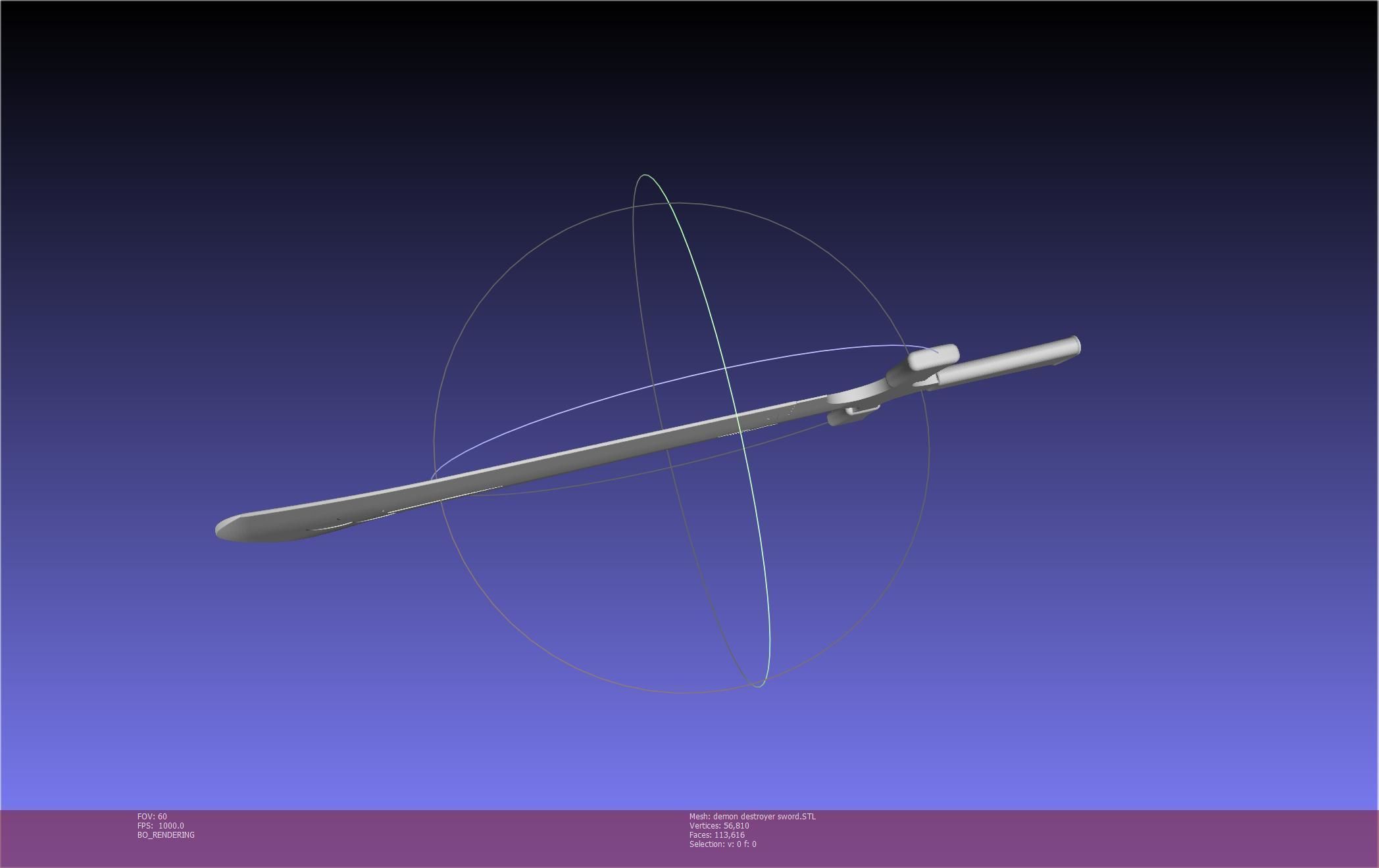 Black Clover Demon Destroyer Sword Printable Assembly 3D print model_32