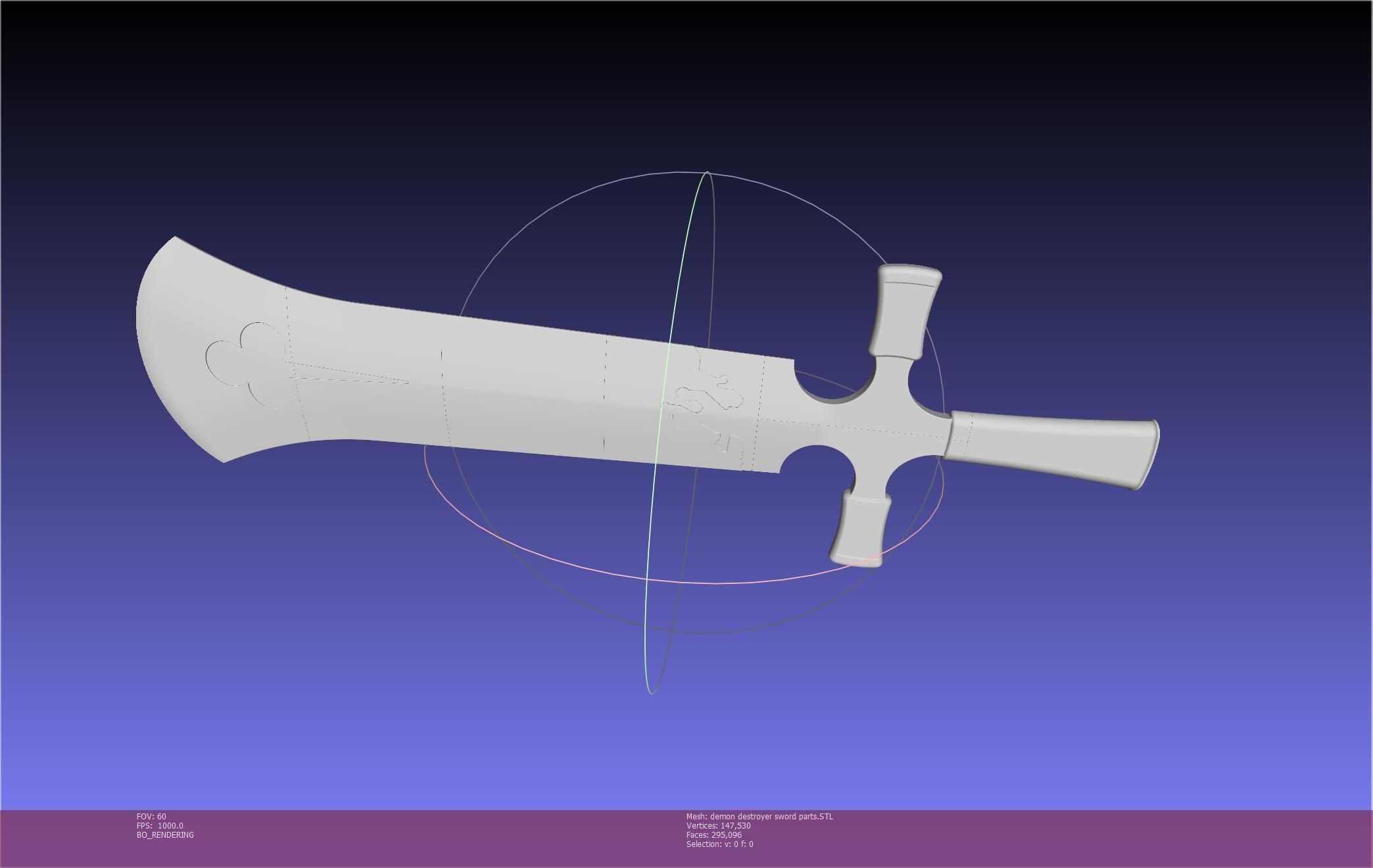 Black Clover Demon Destroyer Sword Printable Assembly 3D print model_75