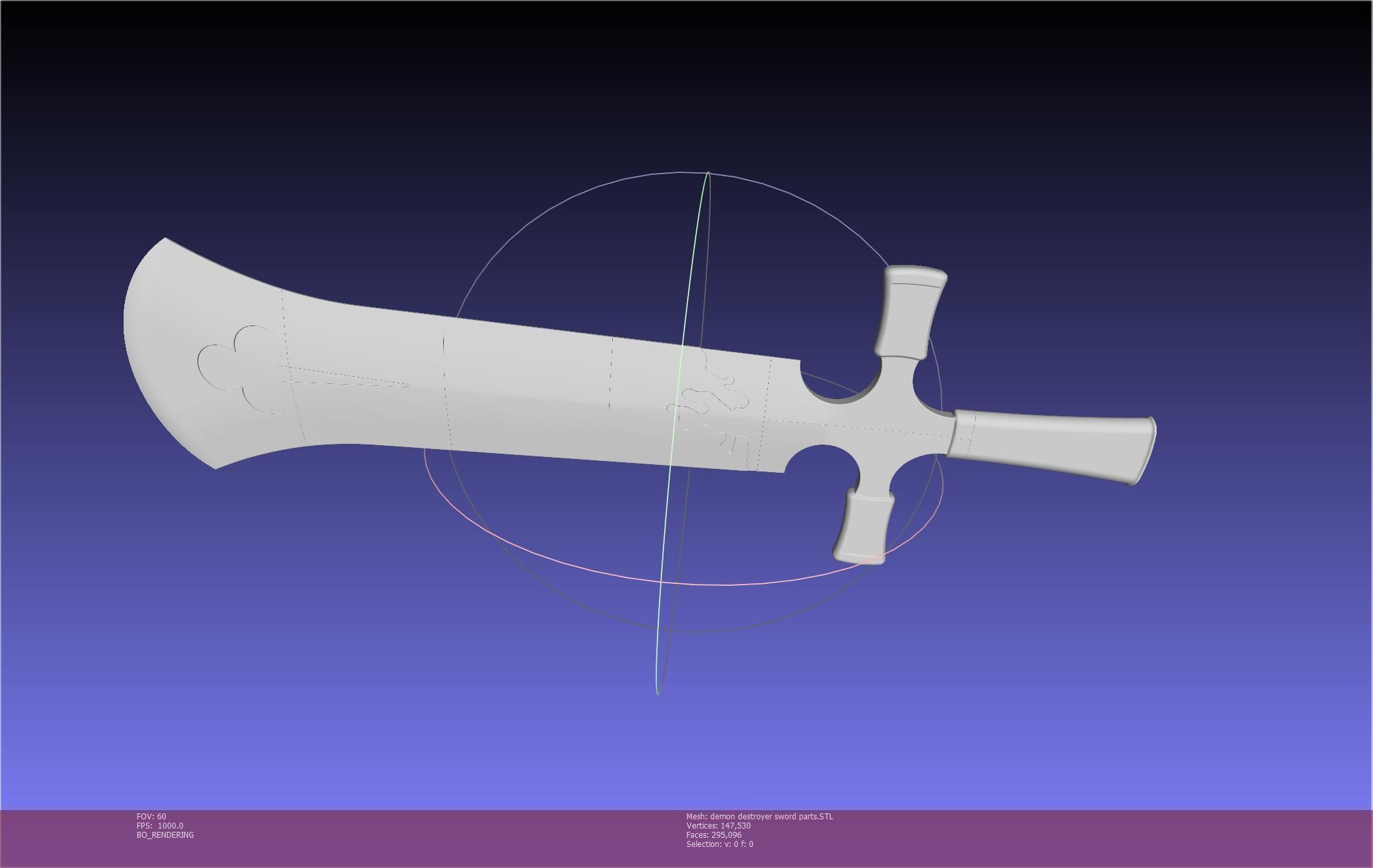 Black Clover Demon Destroyer Sword Printable Assembly 3D print model_76