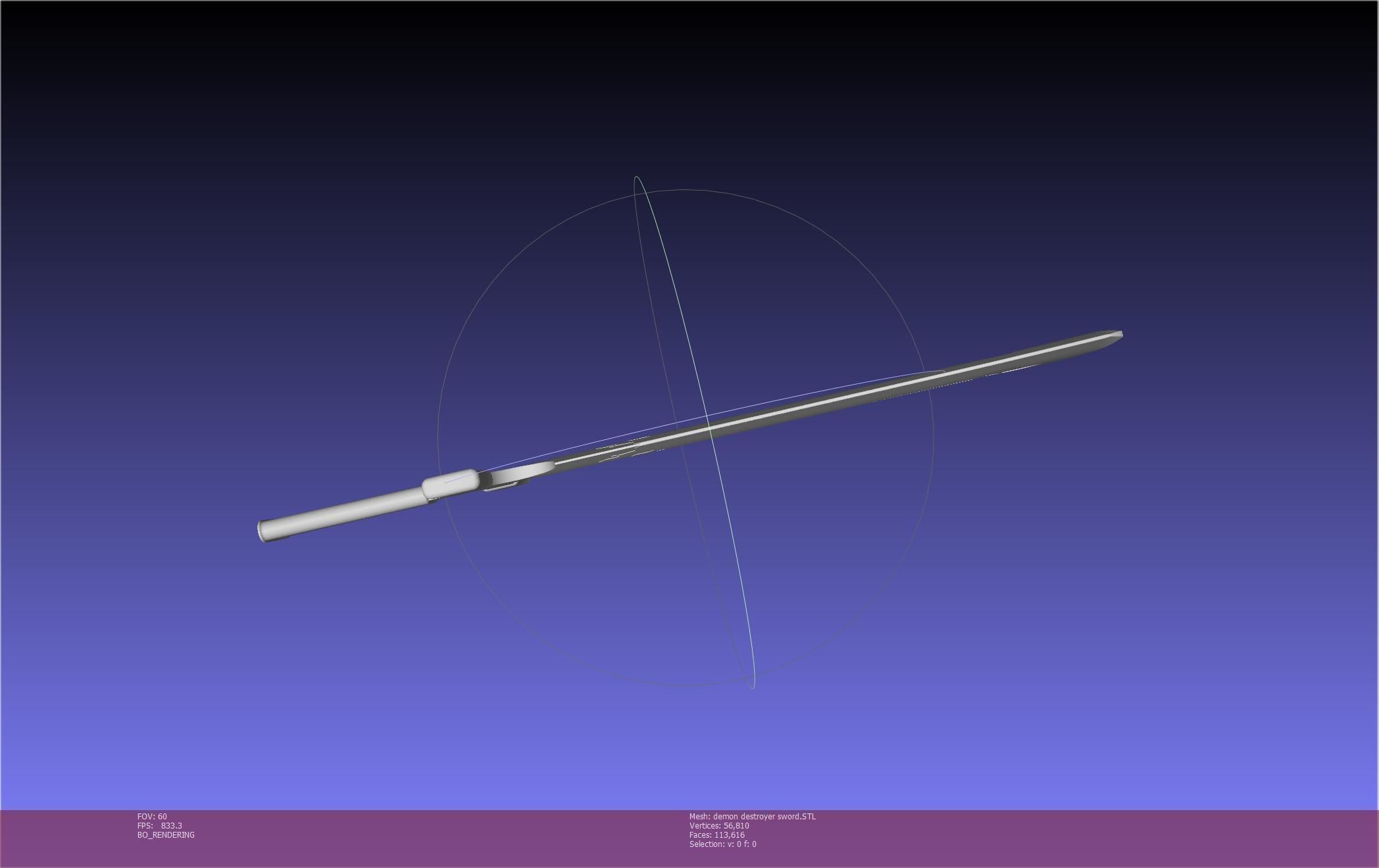 Black Clover Demon Destroyer Sword Printable Assembly 3D print model_35