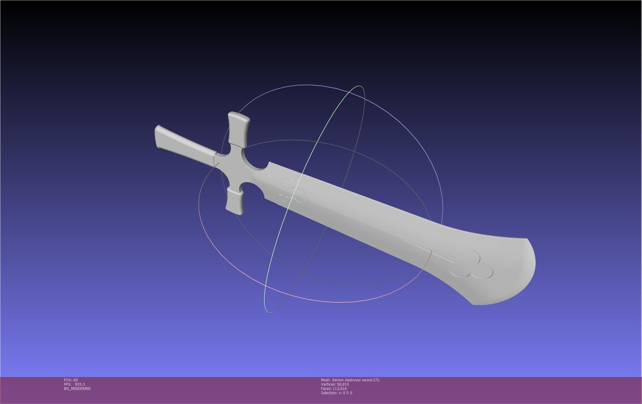 Black Clover Demon Destroyer Sword Printable Assembly 3D print model_52