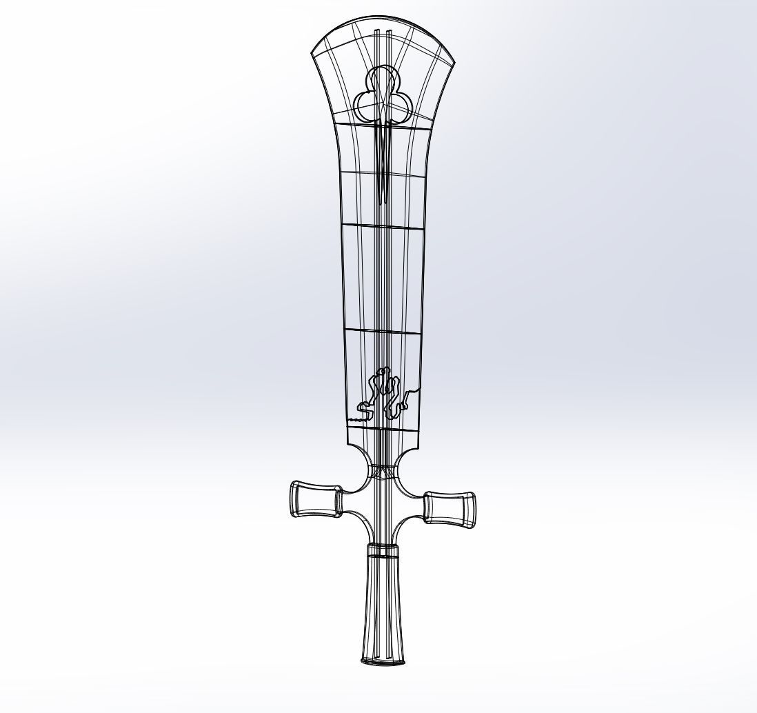 Black Clover Demon Destroyer Sword Printable Assembly 3D print model_7