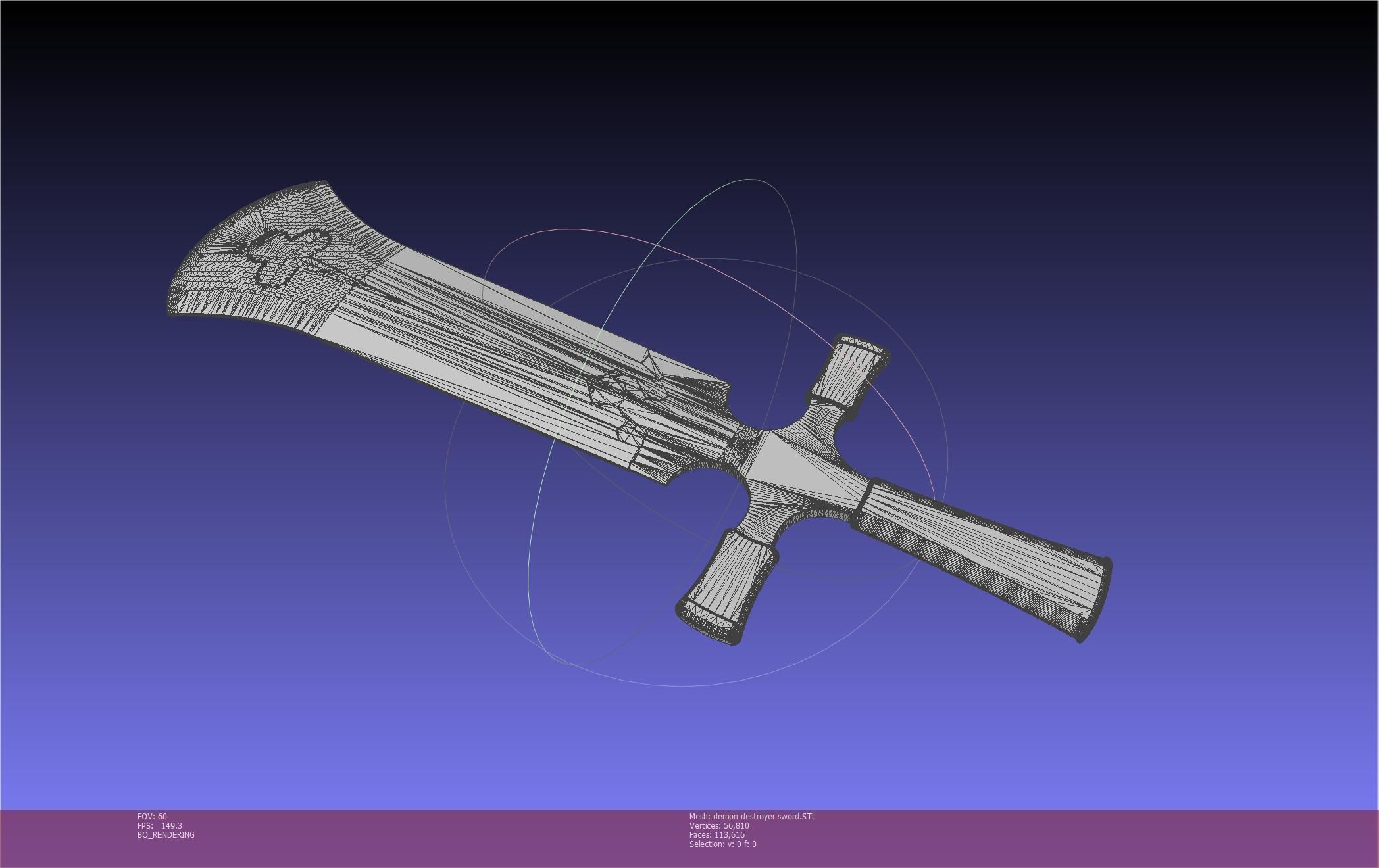 Black Clover Demon Destroyer Sword Printable Assembly 3D print model_138