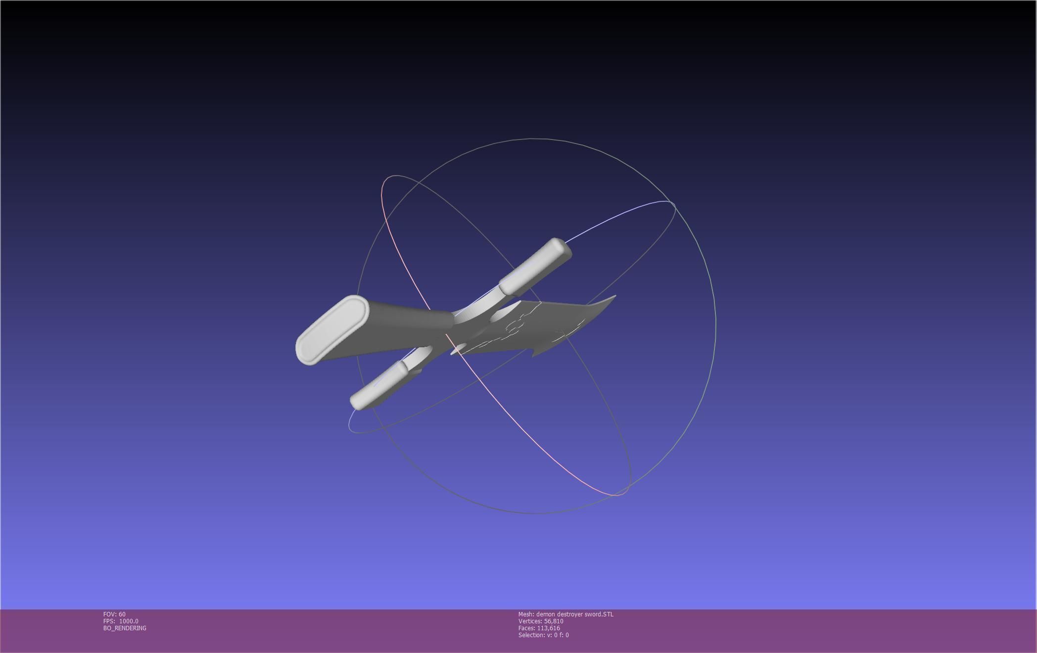 Black Clover Demon Destroyer Sword Printable Assembly 3D print model_29