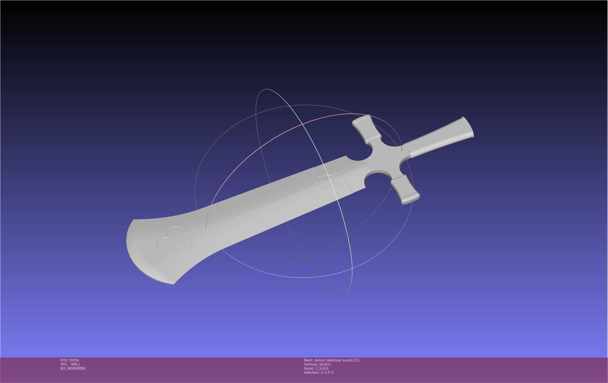 Black Clover Demon Destroyer Sword Printable Assembly 3D print model_54