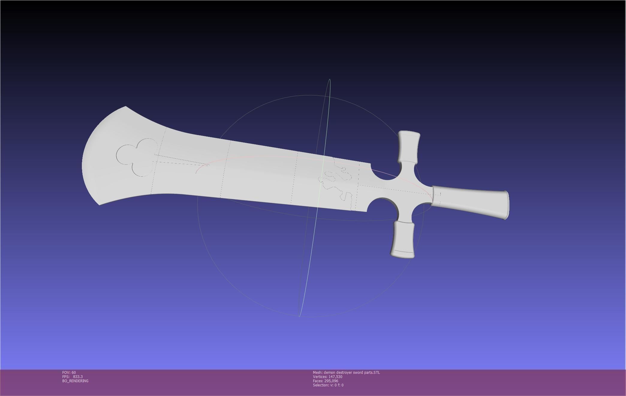 Black Clover Demon Destroyer Sword Printable Assembly 3D print model_66