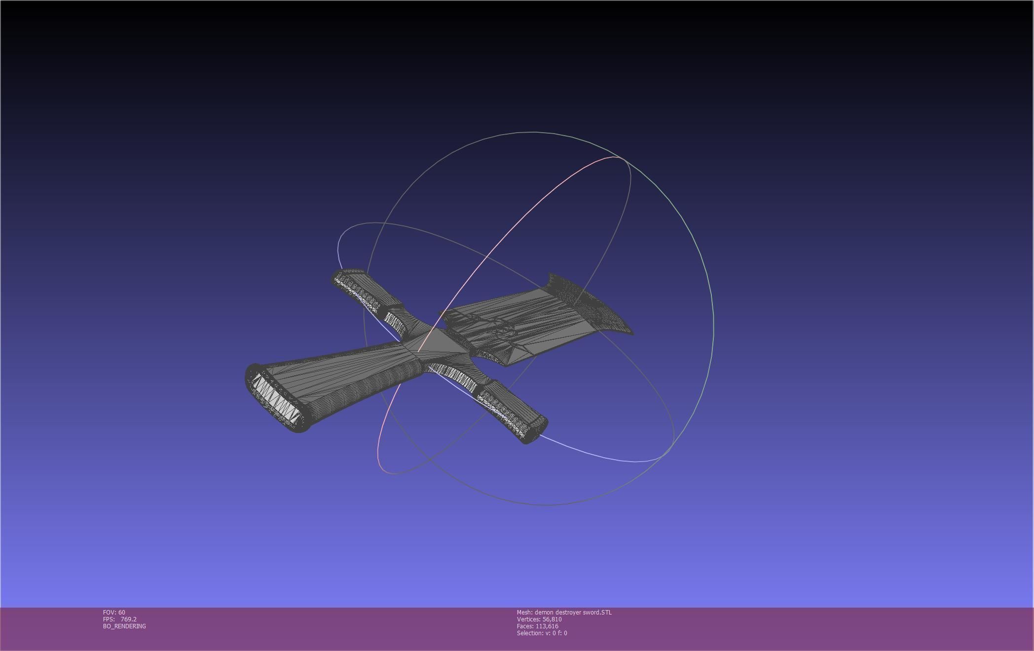 Black Clover Demon Destroyer Sword Printable Assembly 3D print model_5