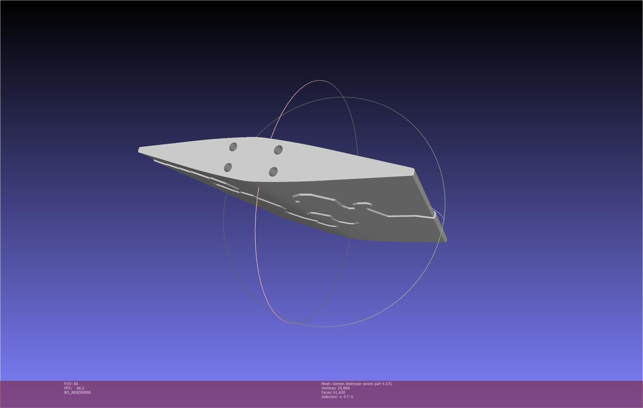 Black Clover Demon Destroyer Sword Printable Assembly 3D print model_101