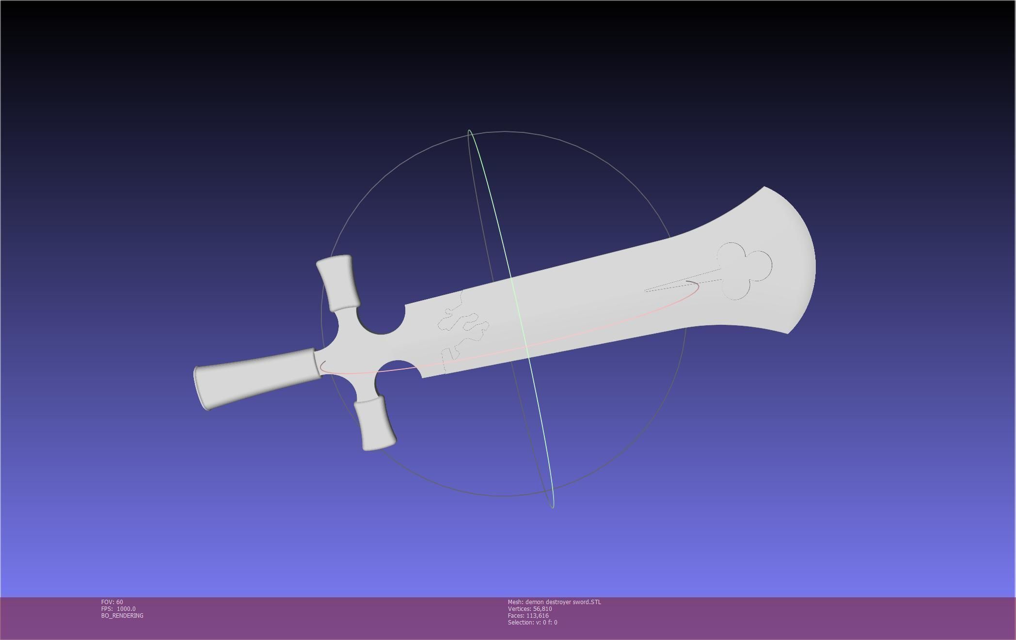Black Clover Demon Destroyer Sword Printable Assembly 3D print model_18