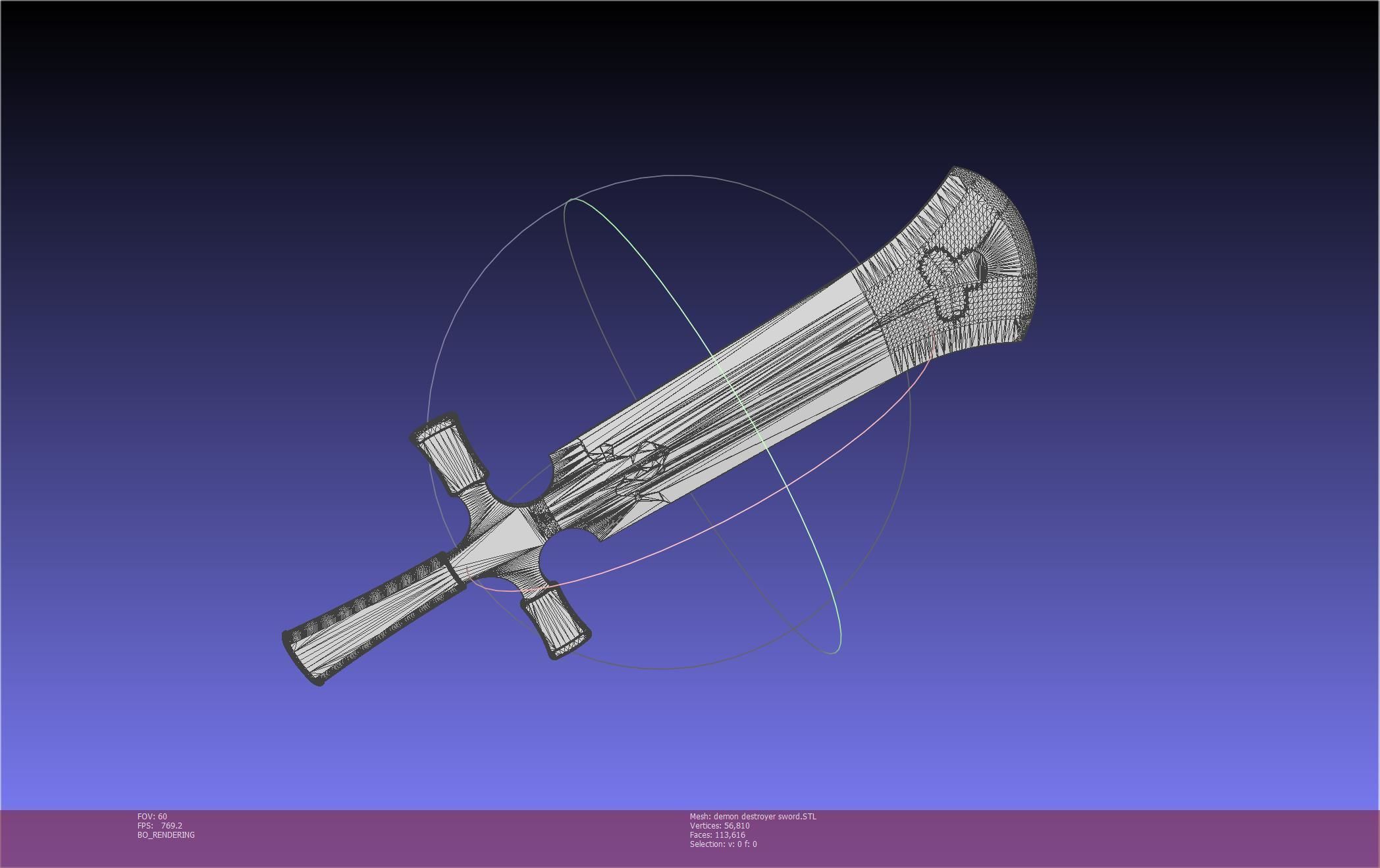 Black Clover Demon Destroyer Sword Printable Assembly 3D print model_10