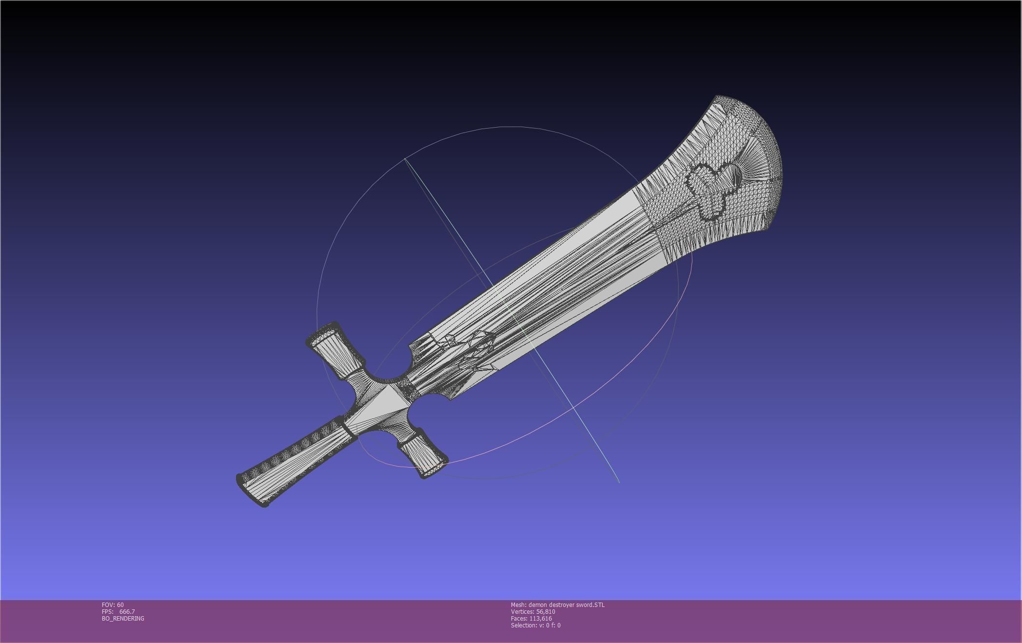 Black Clover Demon Destroyer Sword Printable Assembly 3D print model_2