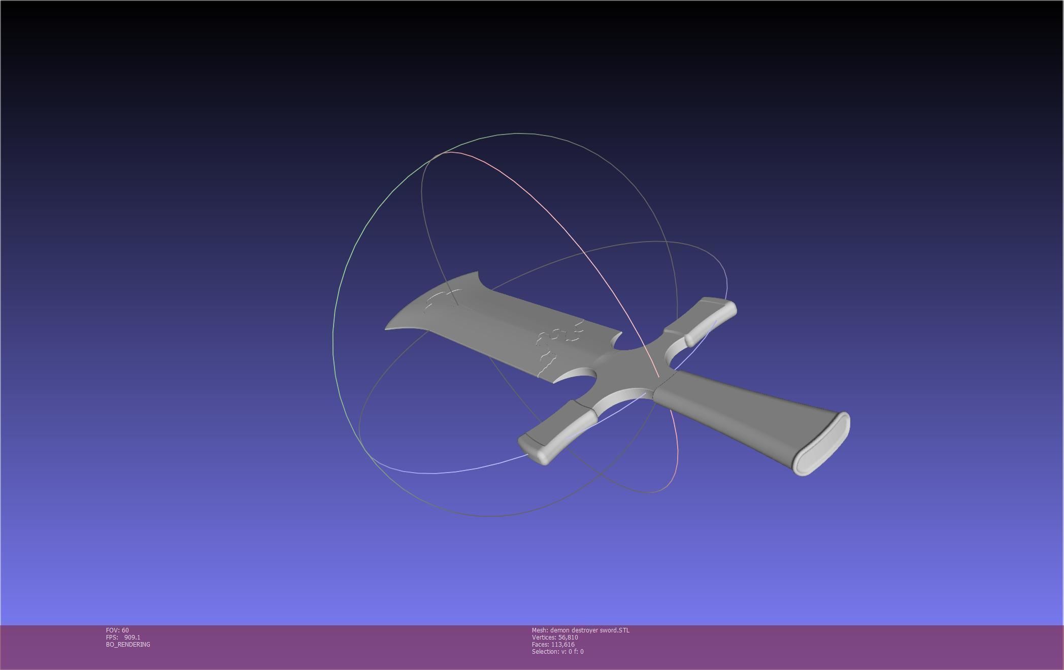 Black Clover Demon Destroyer Sword Printable Assembly 3D print model_41