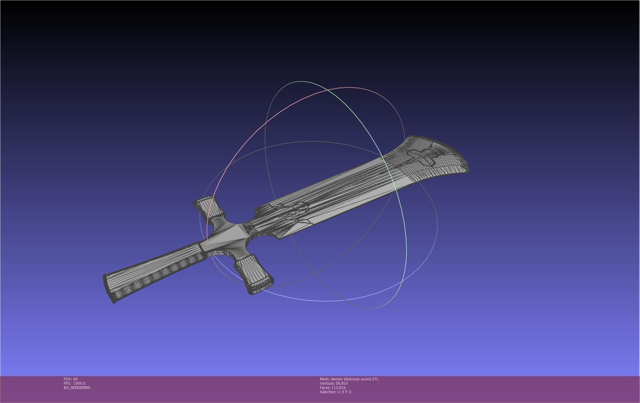 Black Clover Demon Destroyer Sword Printable Assembly 3D print model_11