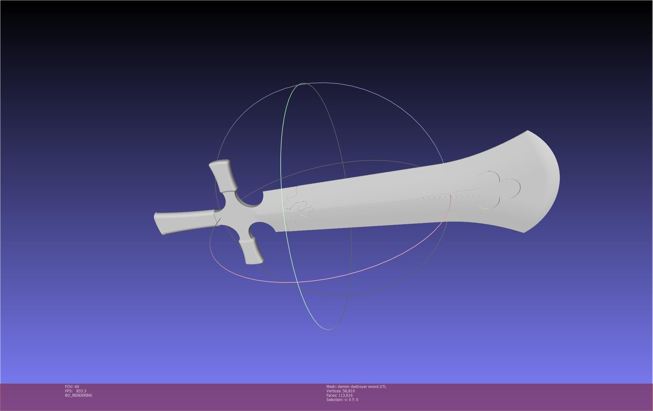 Black Clover Demon Destroyer Sword Printable Assembly 3D print model_19