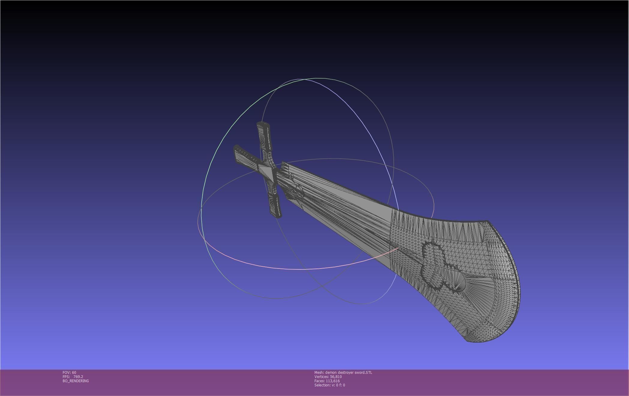 Black Clover Demon Destroyer Sword Printable Assembly 3D print model_14