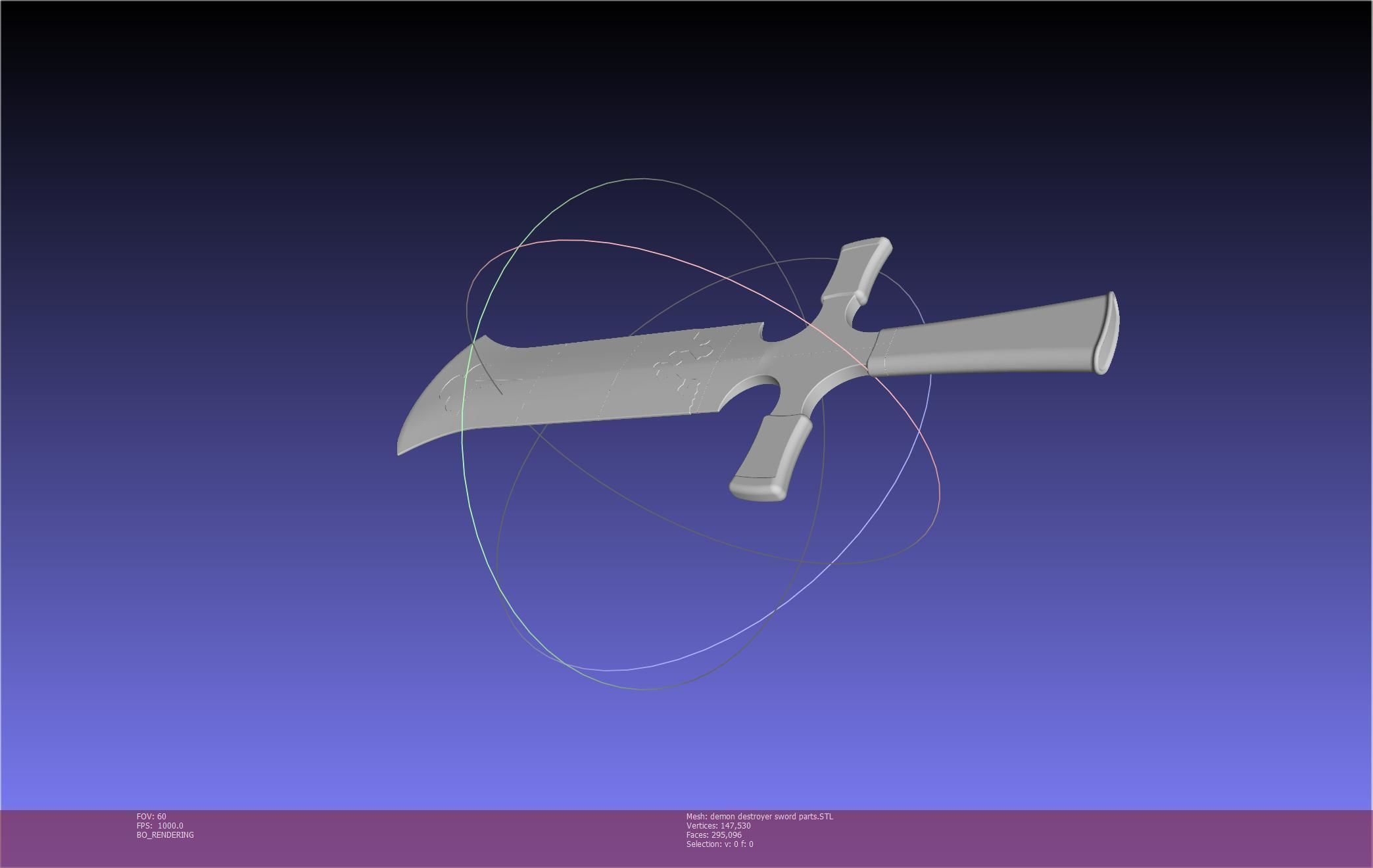 Black Clover Demon Destroyer Sword Printable Assembly 3D print model_67