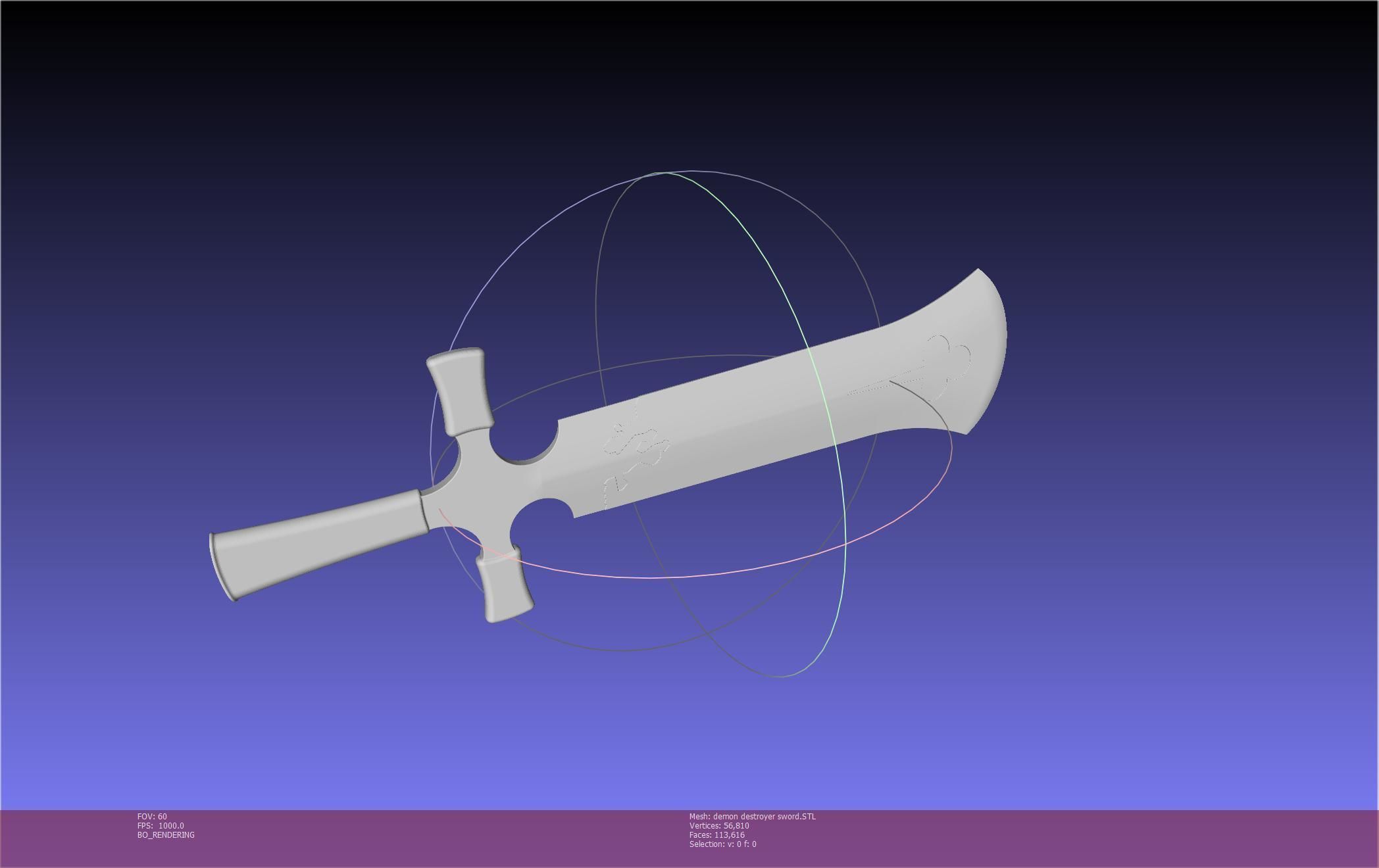 Black Clover Demon Destroyer Sword Printable Assembly 3D print model_27
