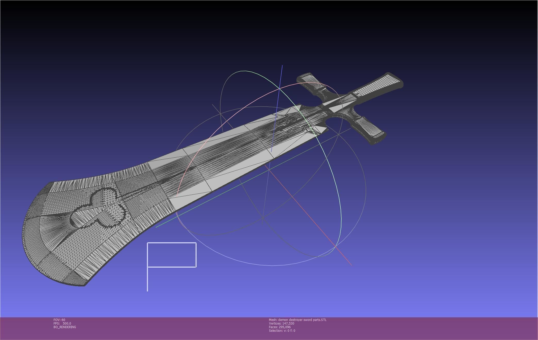 Black Clover Demon Destroyer Sword Printable Assembly 3D print model_4