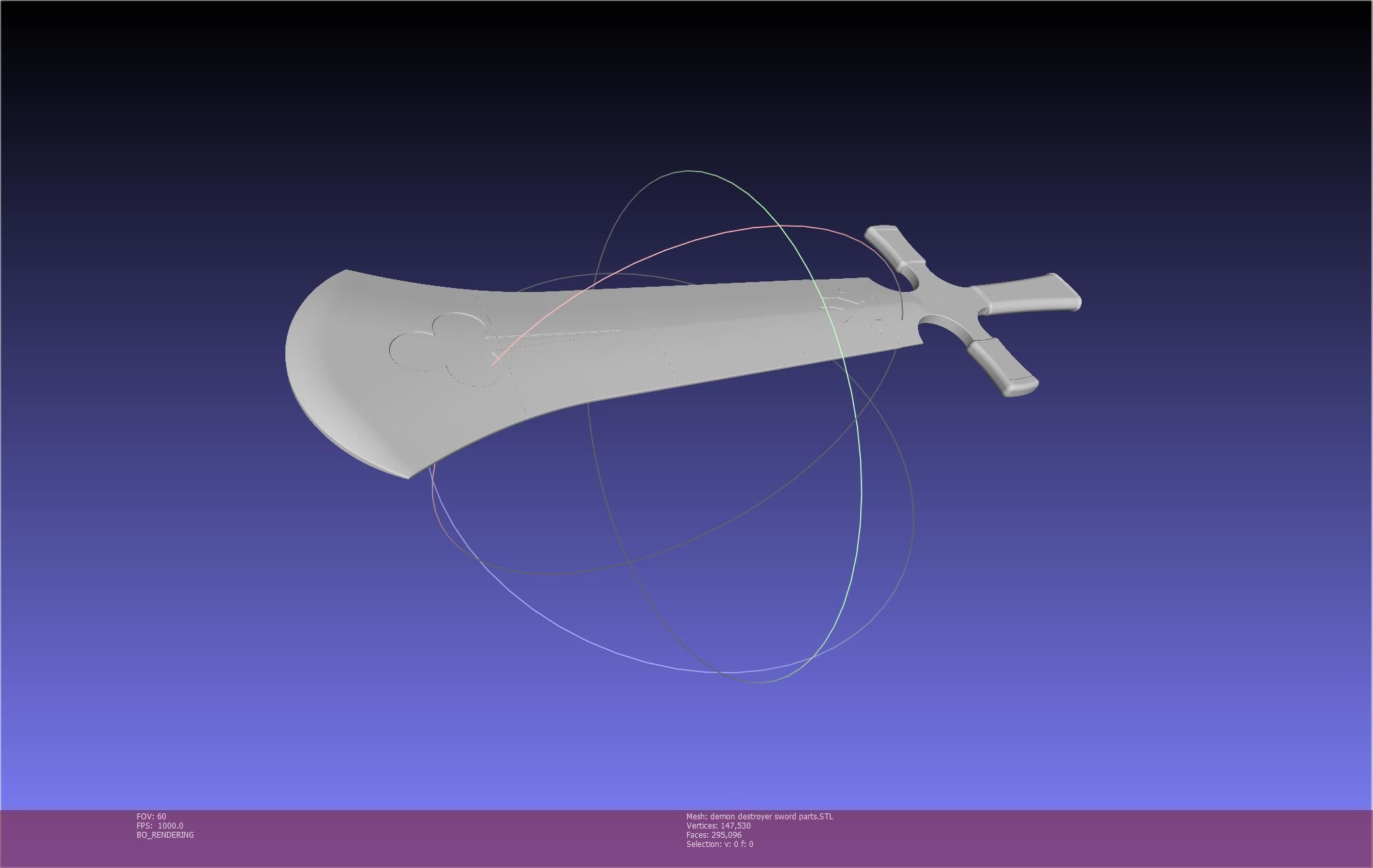 Black Clover Demon Destroyer Sword Printable Assembly 3D print model_64